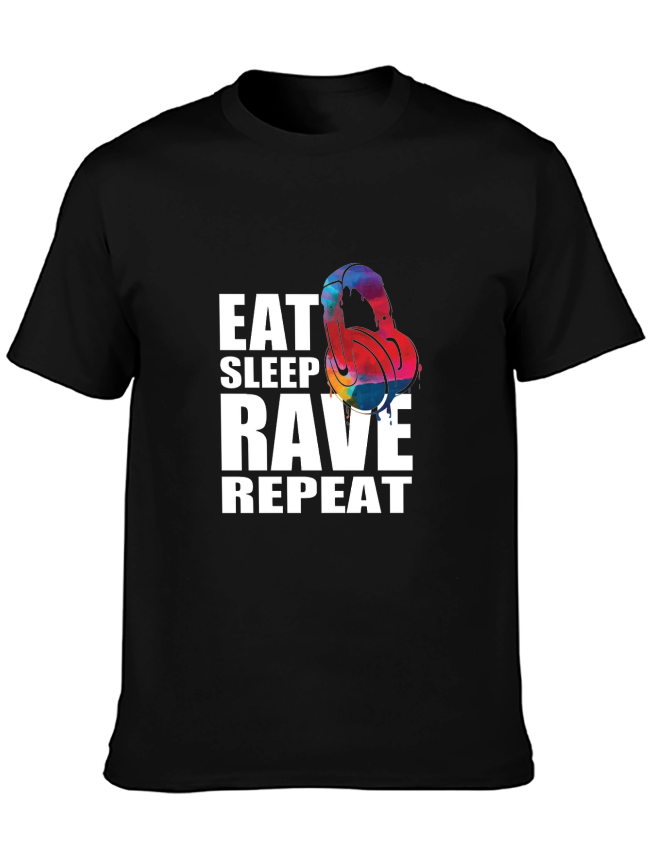 Eat Sleep Rave Repeat Graphic T-Shirt