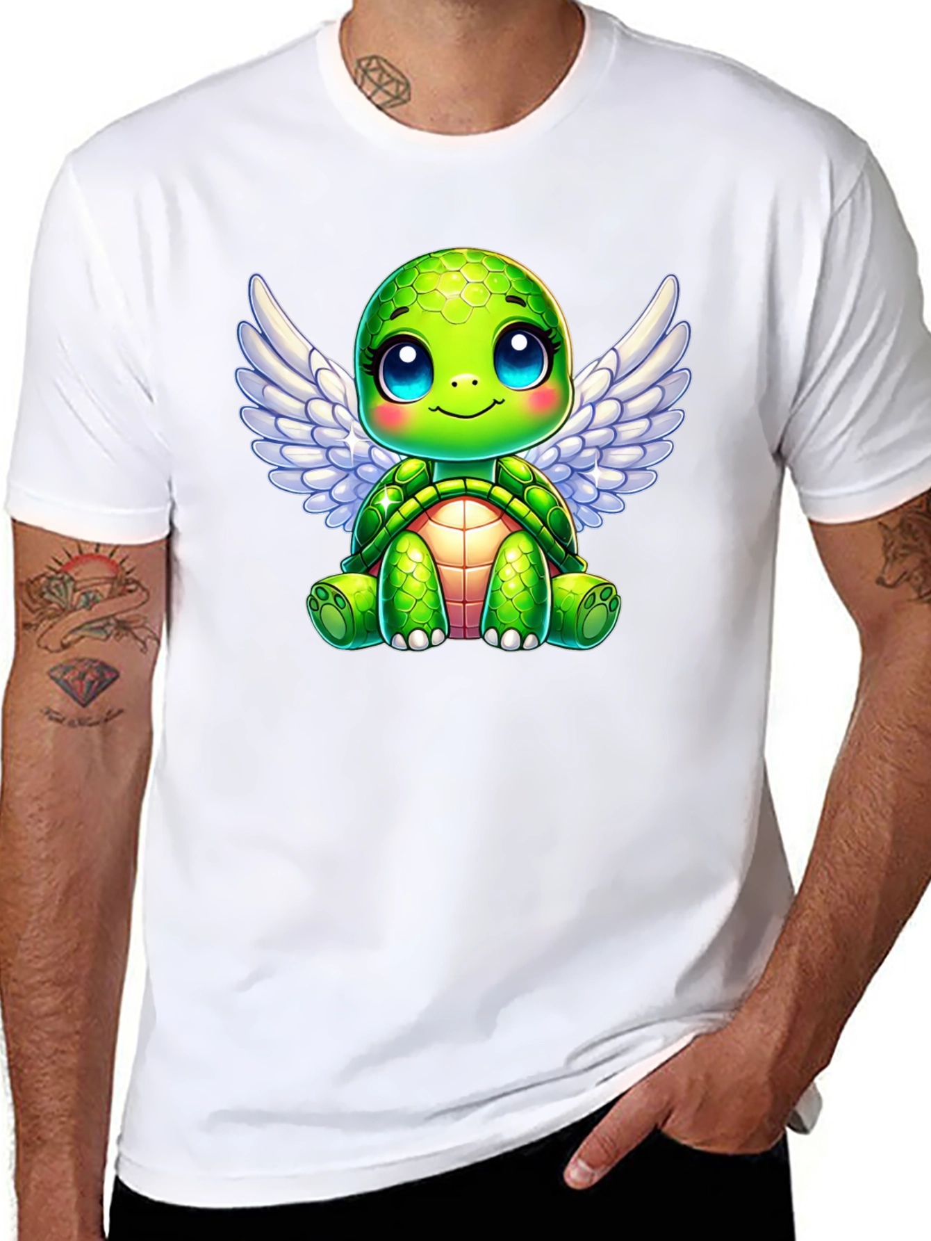 Cute Turtle Angel Wings T-Shirt
