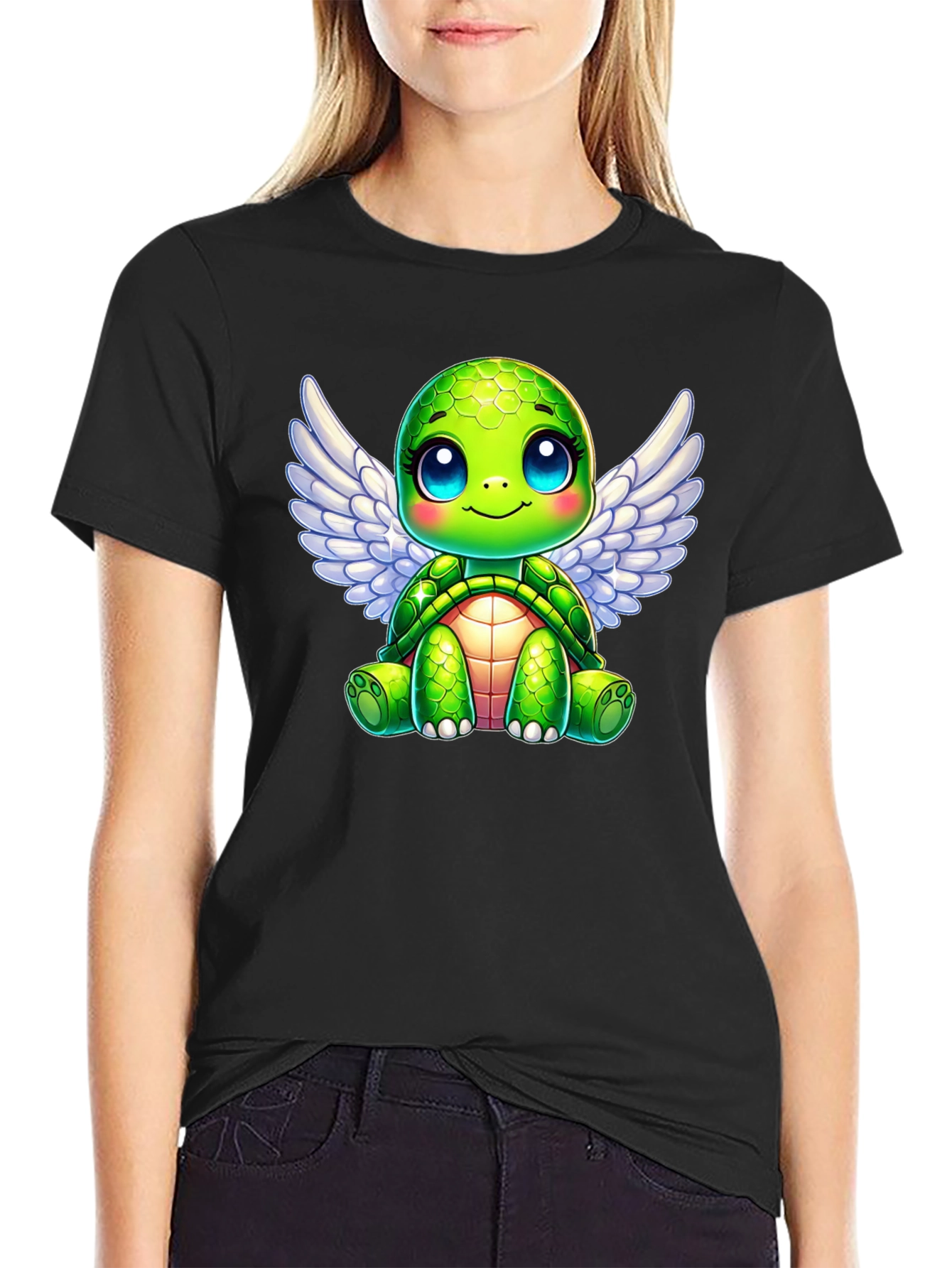 Cute Turtle Angel Wings T-Shirt