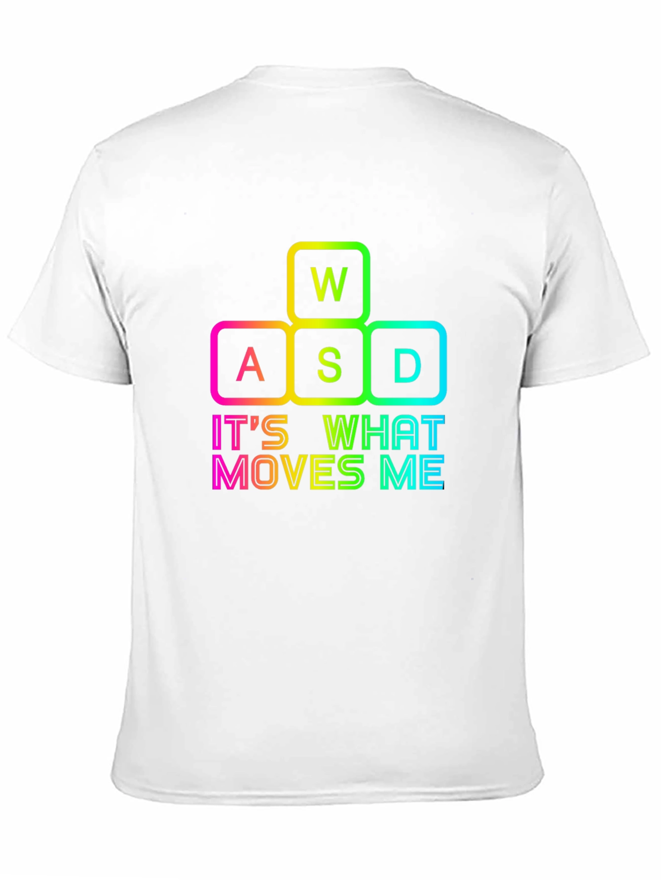 Gamers Delight: WASD Moves Me Black T-Shirt