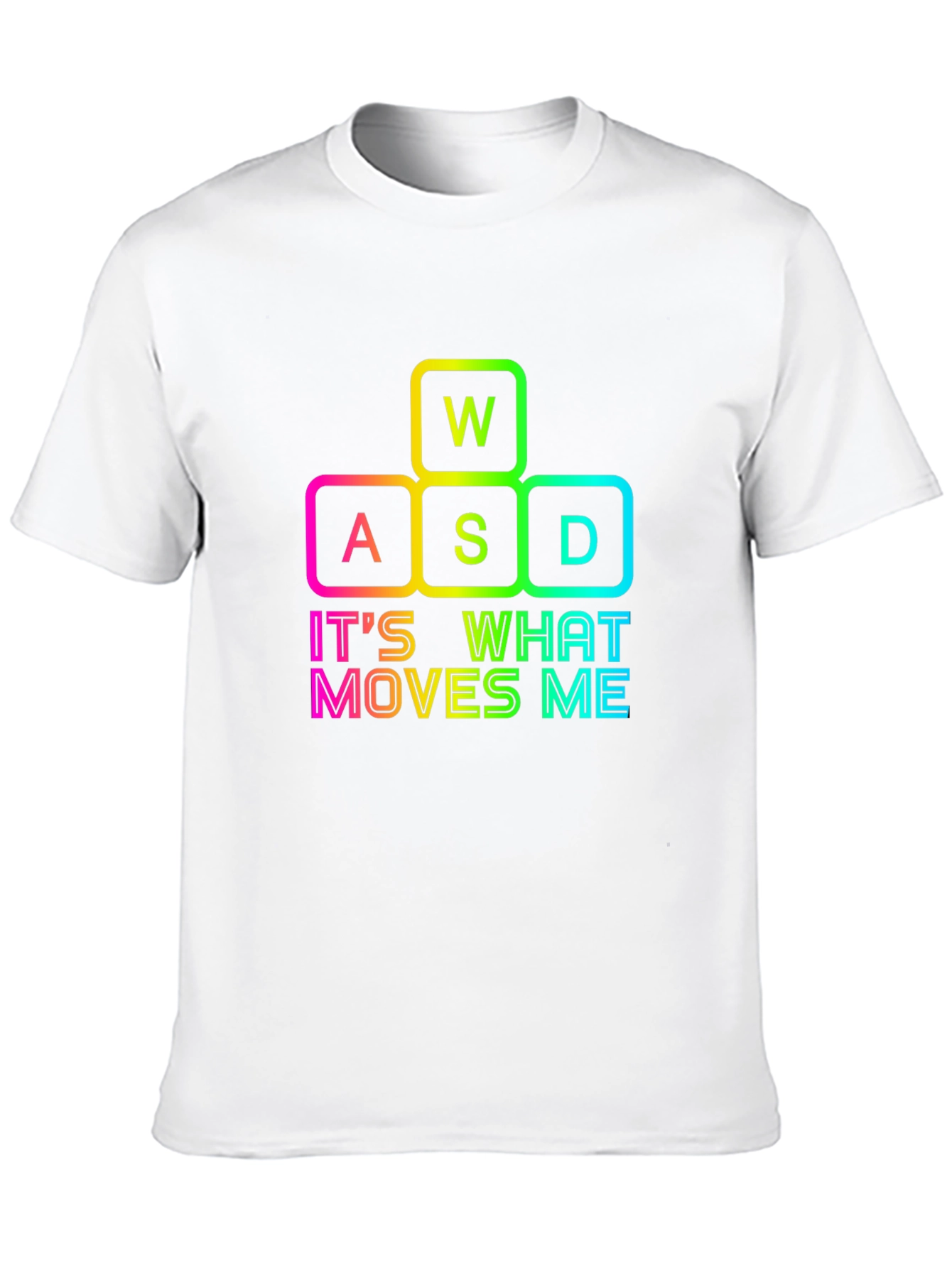 Gamers Delight: WASD Moves Me Black T-Shirt