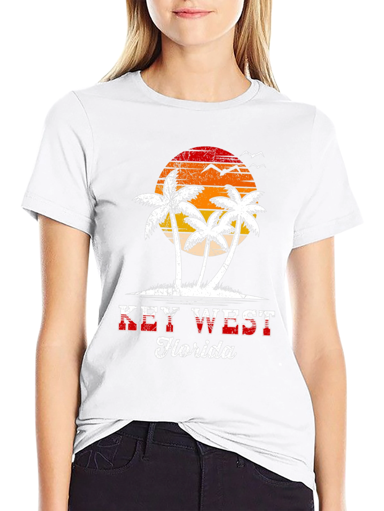 Key West Florida Palm Tree Graphic Tee
