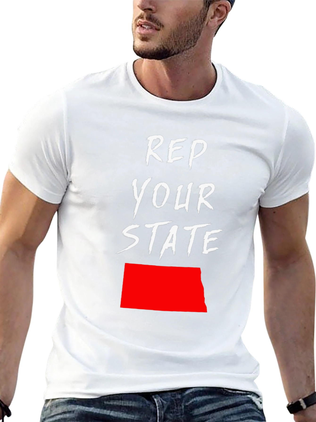 Rep Your State T-Shirt - North Dakota Pride