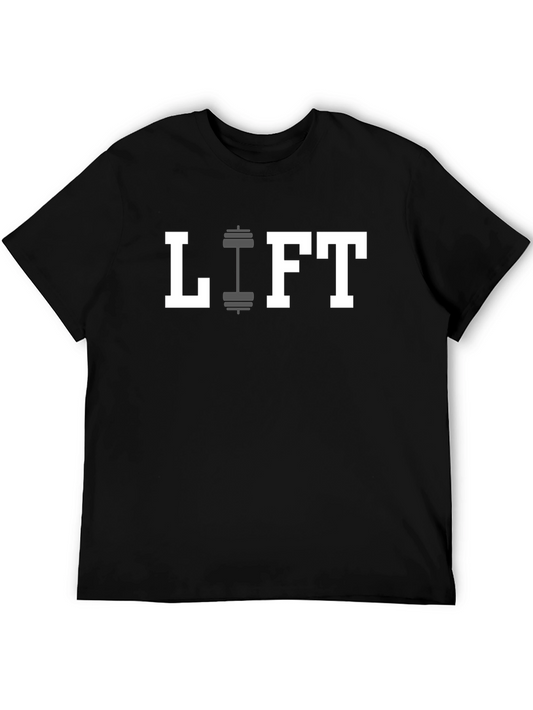 Lift Weights Graphic Tee - Black Fitness Shirt