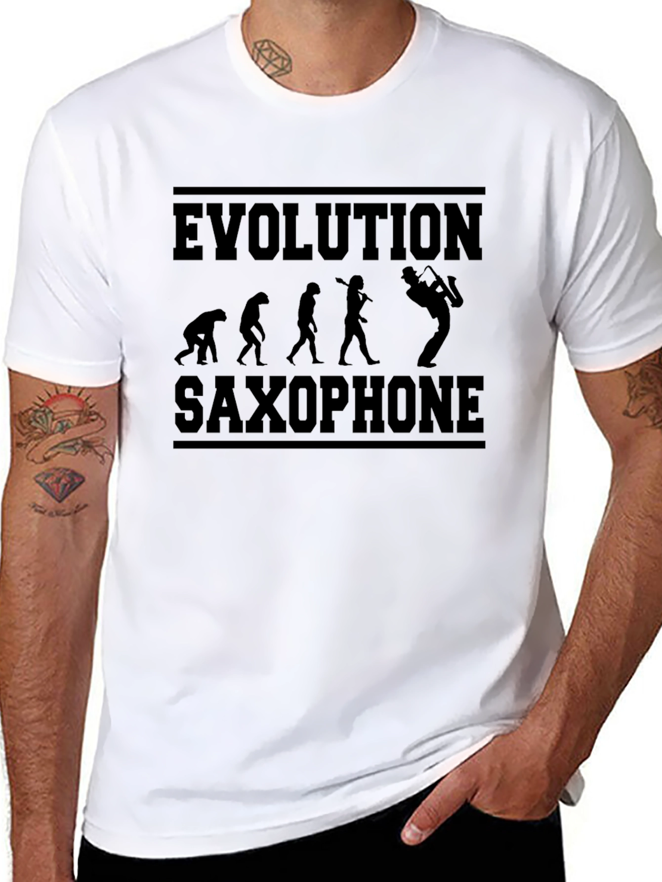 Evolution Saxophone T-Shirt