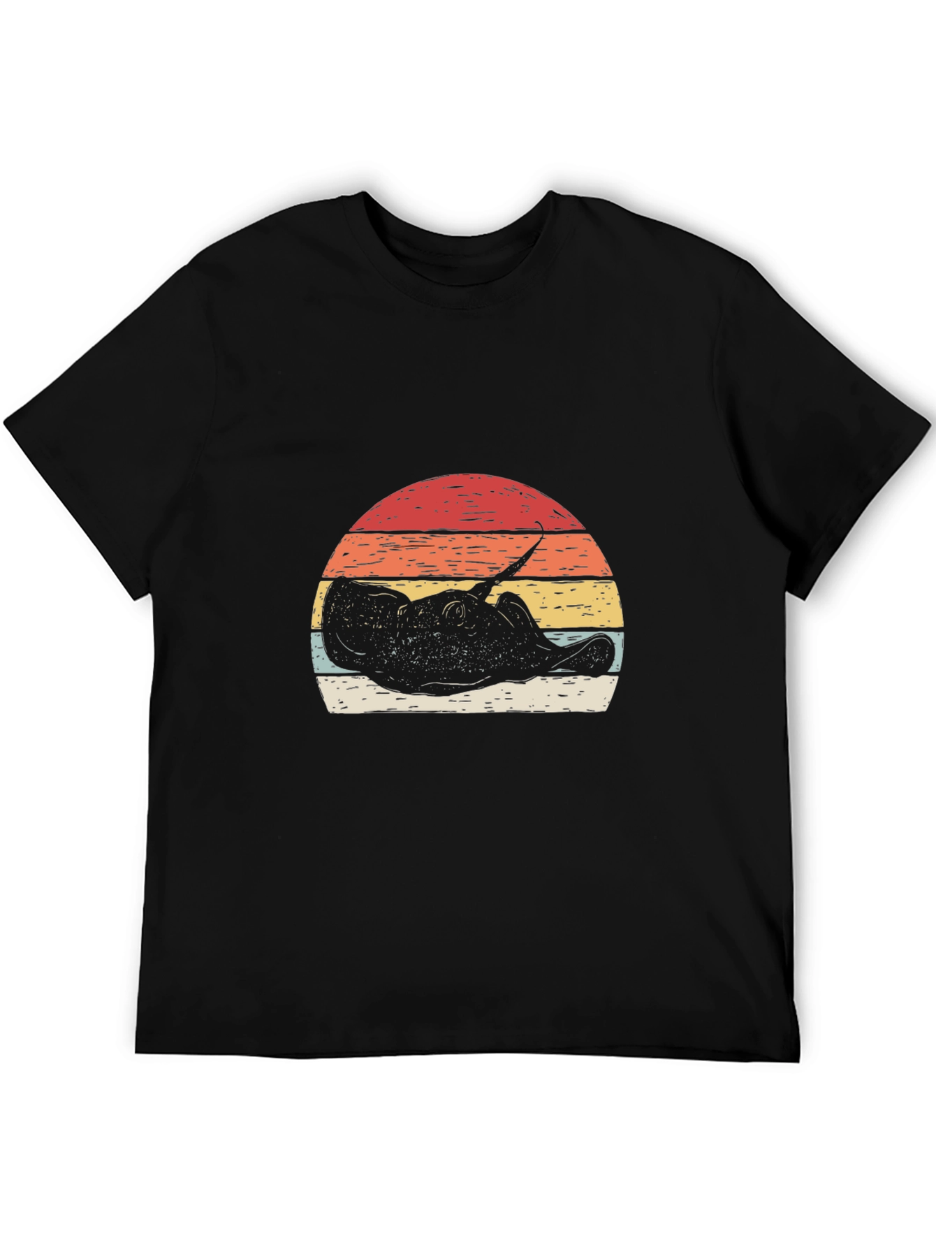 Retro Stingray Sunset Graphic T-Shirt