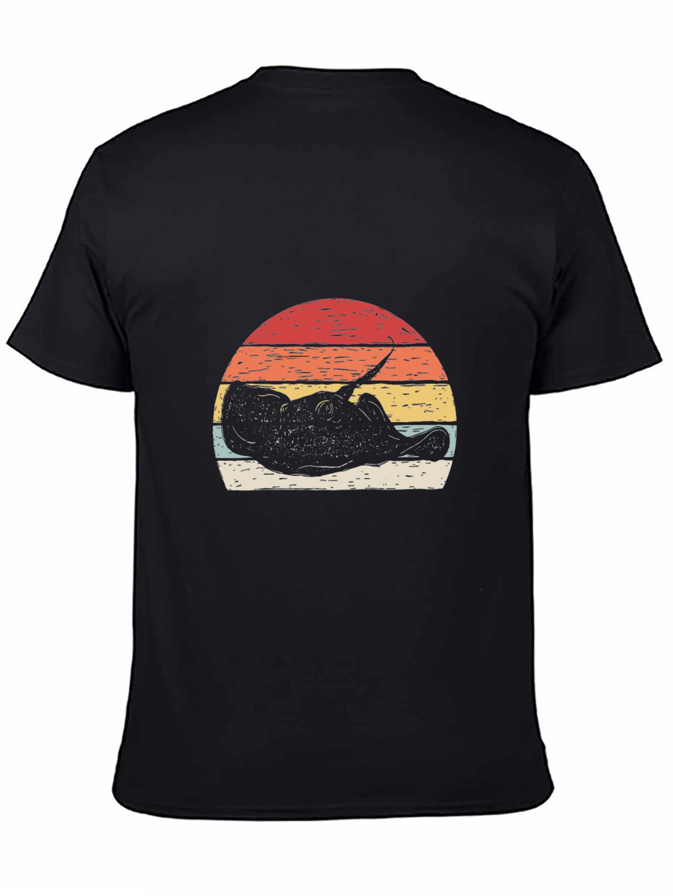 Retro Stingray Sunset Graphic T-Shirt