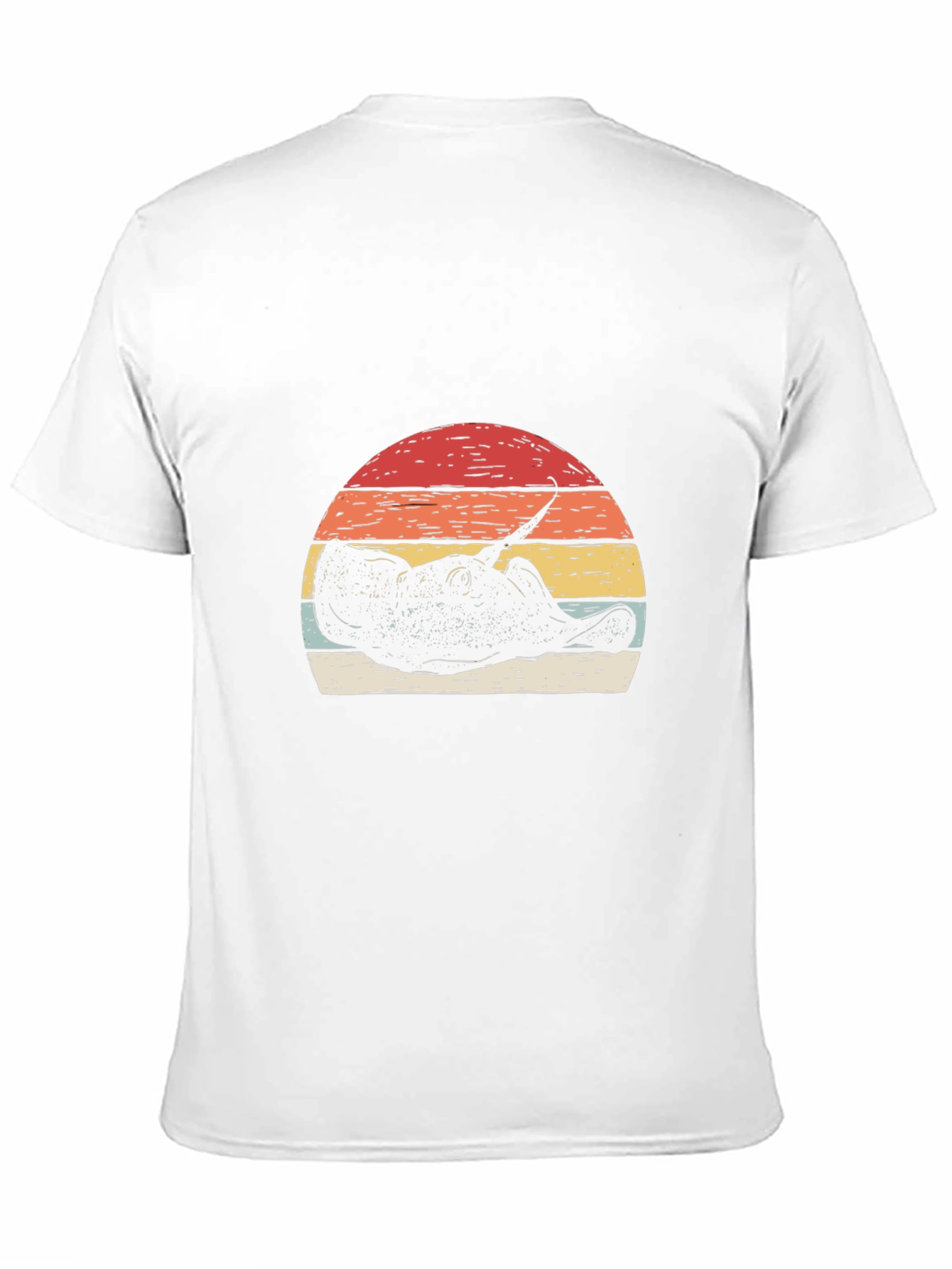 Retro Stingray Sunset Graphic T-Shirt