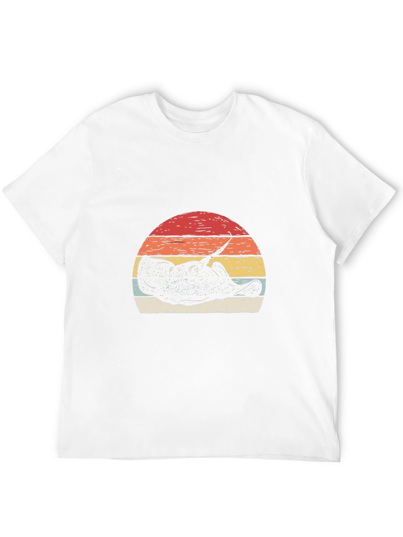 Retro Stingray Sunset Graphic T-Shirt