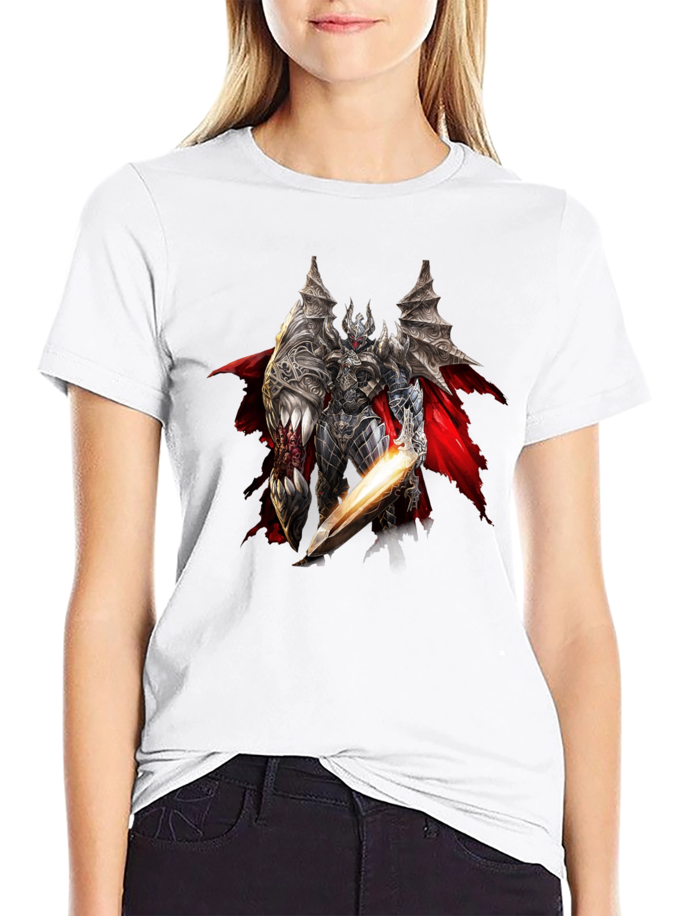 Dark Knight Graphic Tee - Black Casual Shirt