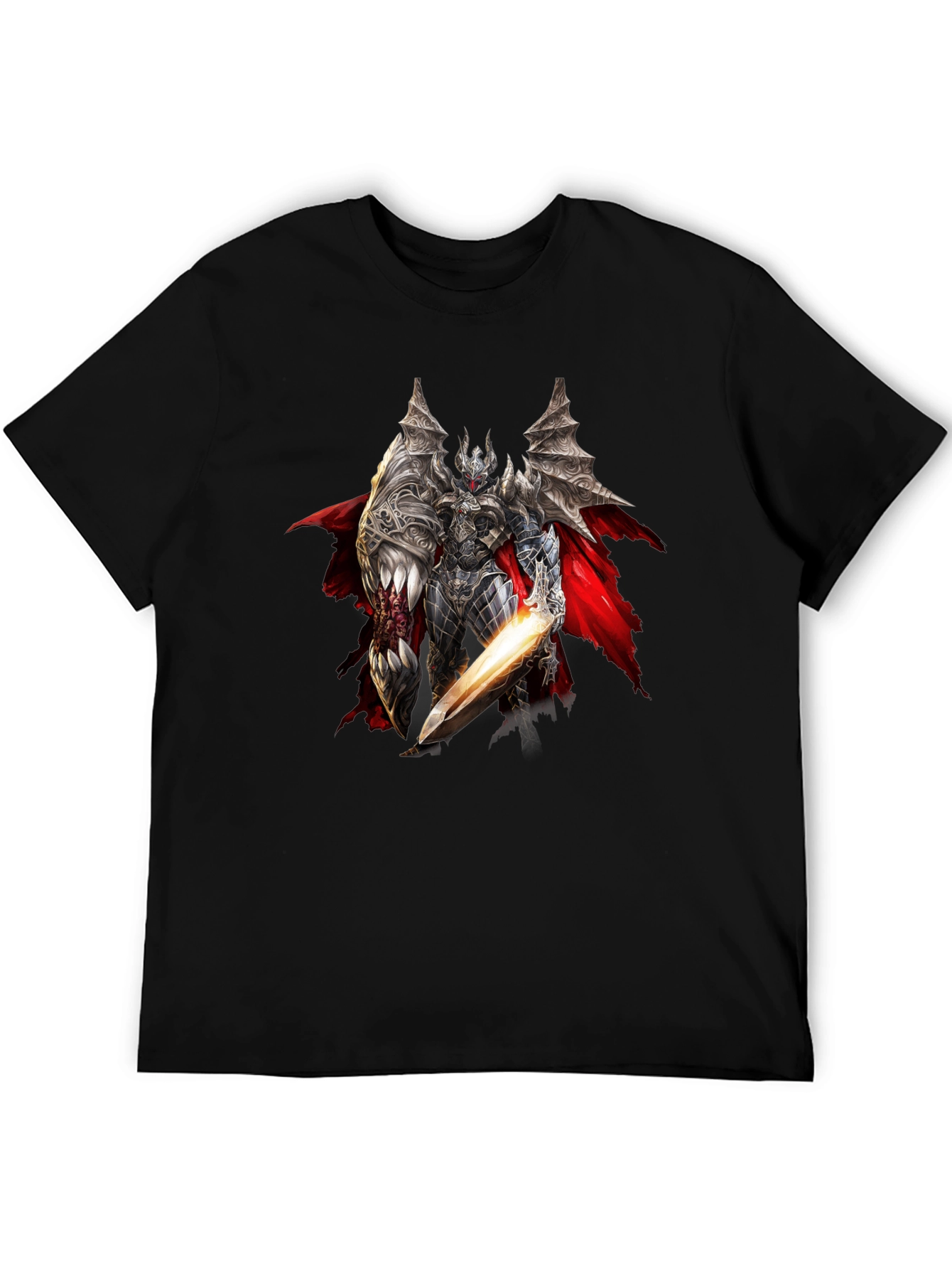 Dark Knight Graphic Tee - Black Casual Shirt