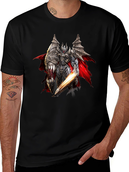 Dark Knight Graphic Tee - Black Casual Shirt
