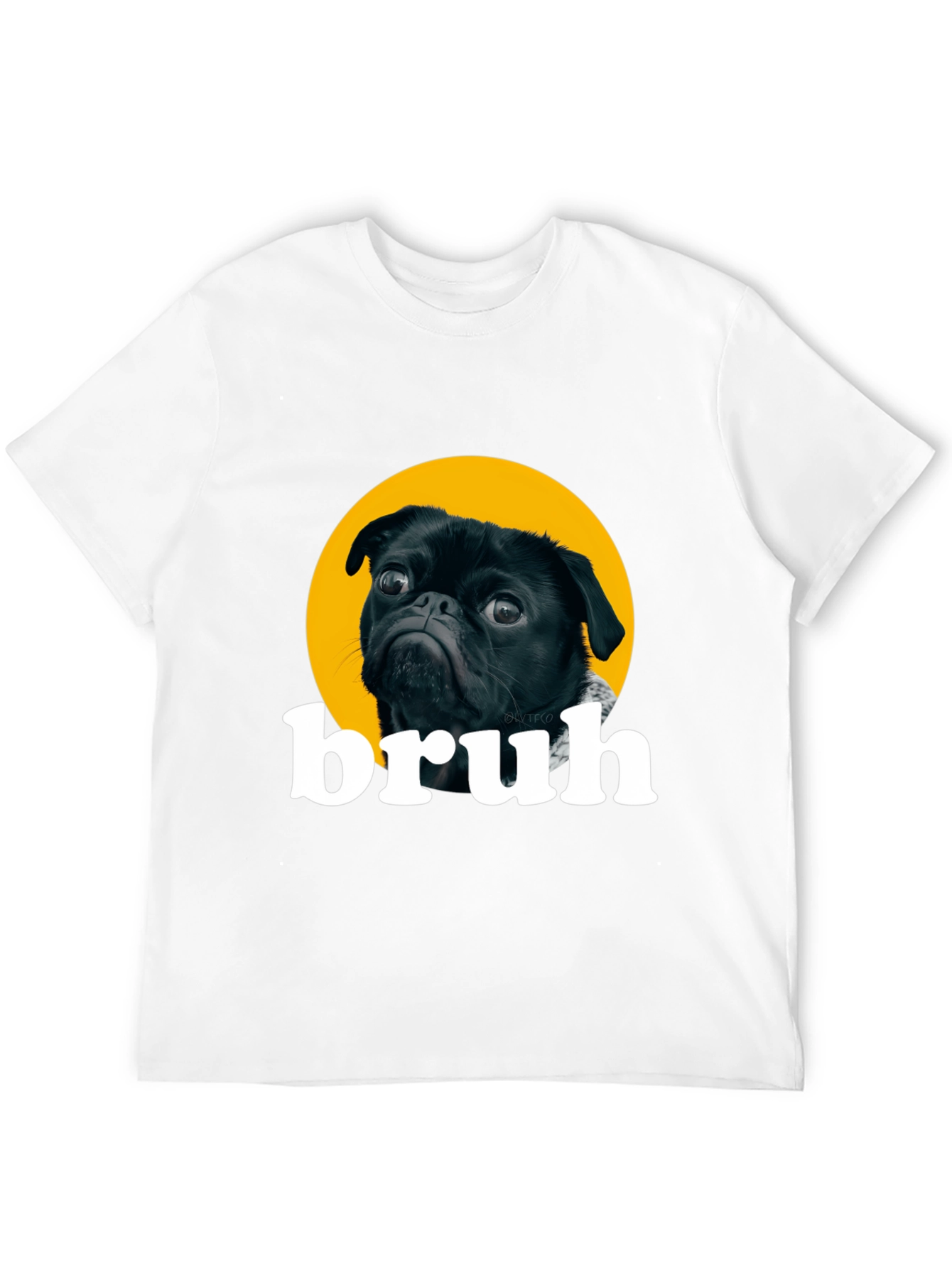 Bruh Pug Graphic T-Shirt - Funny Dog Tee