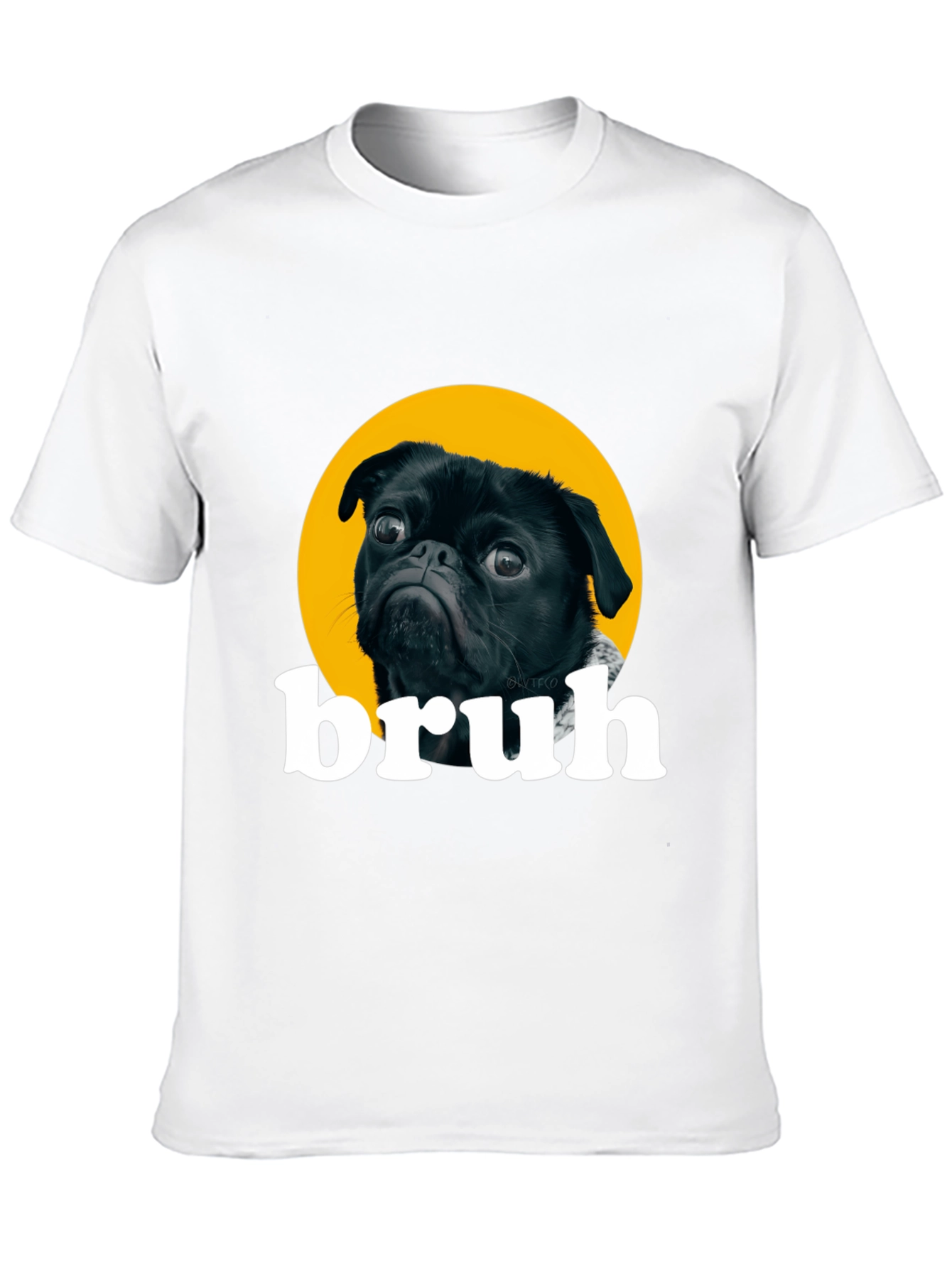 Bruh Pug Graphic T-Shirt - Funny Dog Tee