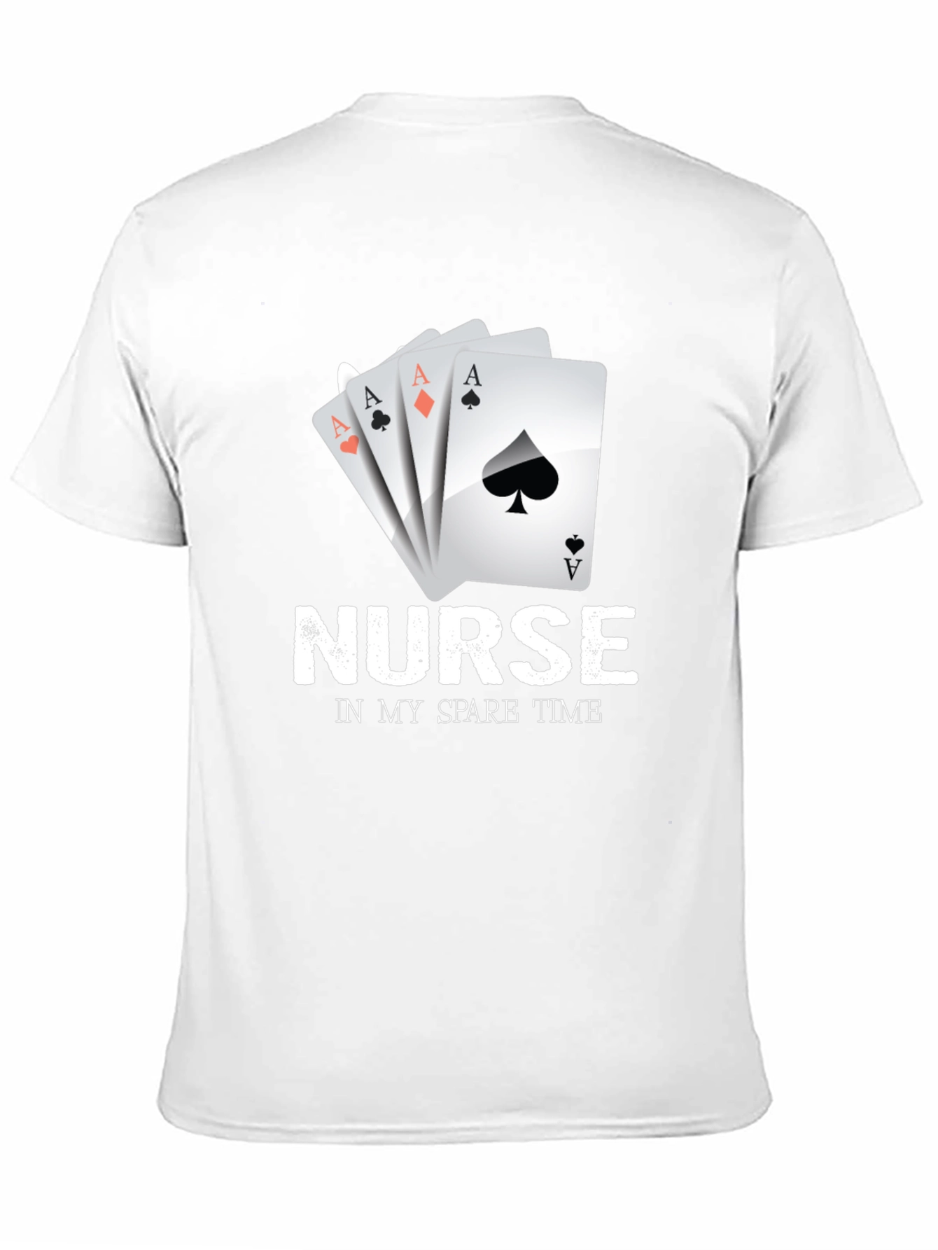 Nurse Spare Time Ace Card Graphic Tee