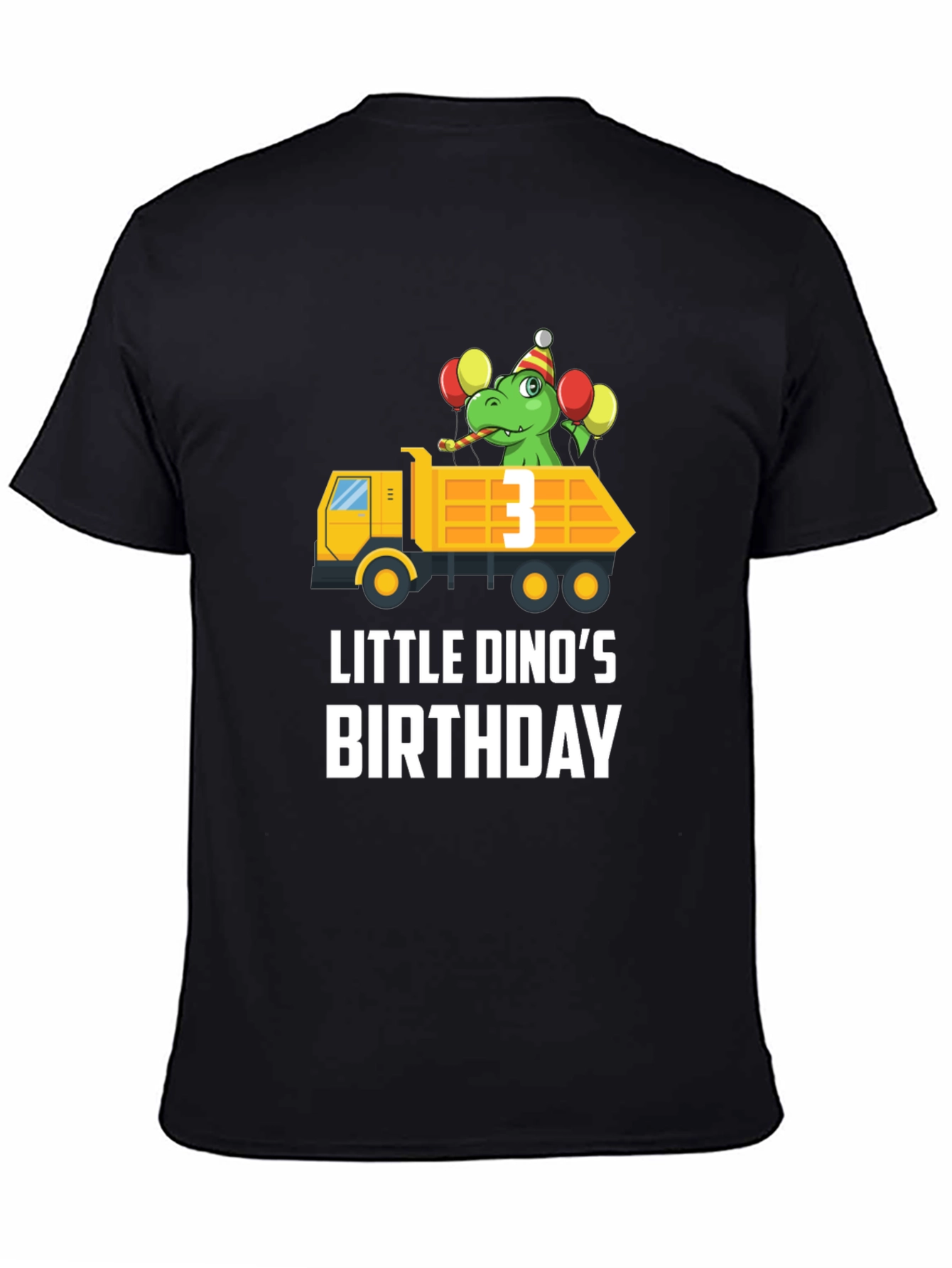 Dino Birthday T-Shirt - Size 3