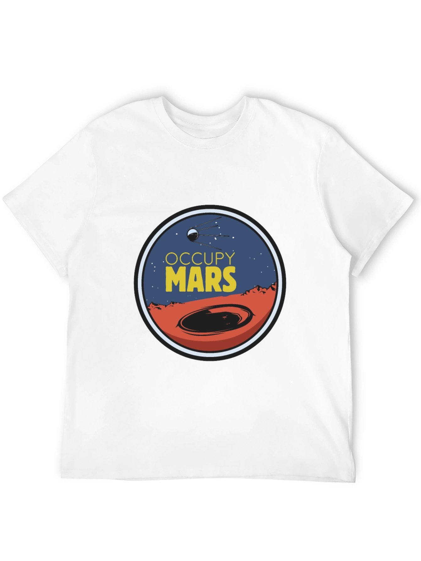 Occupy Mars Graphic Tee - Space Exploration T-Shirt