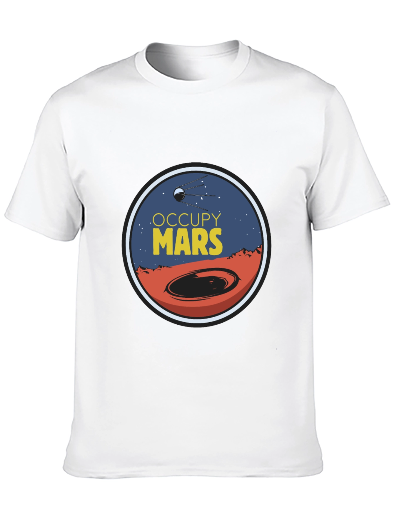 Occupy Mars Graphic Tee - Space Exploration T-Shirt