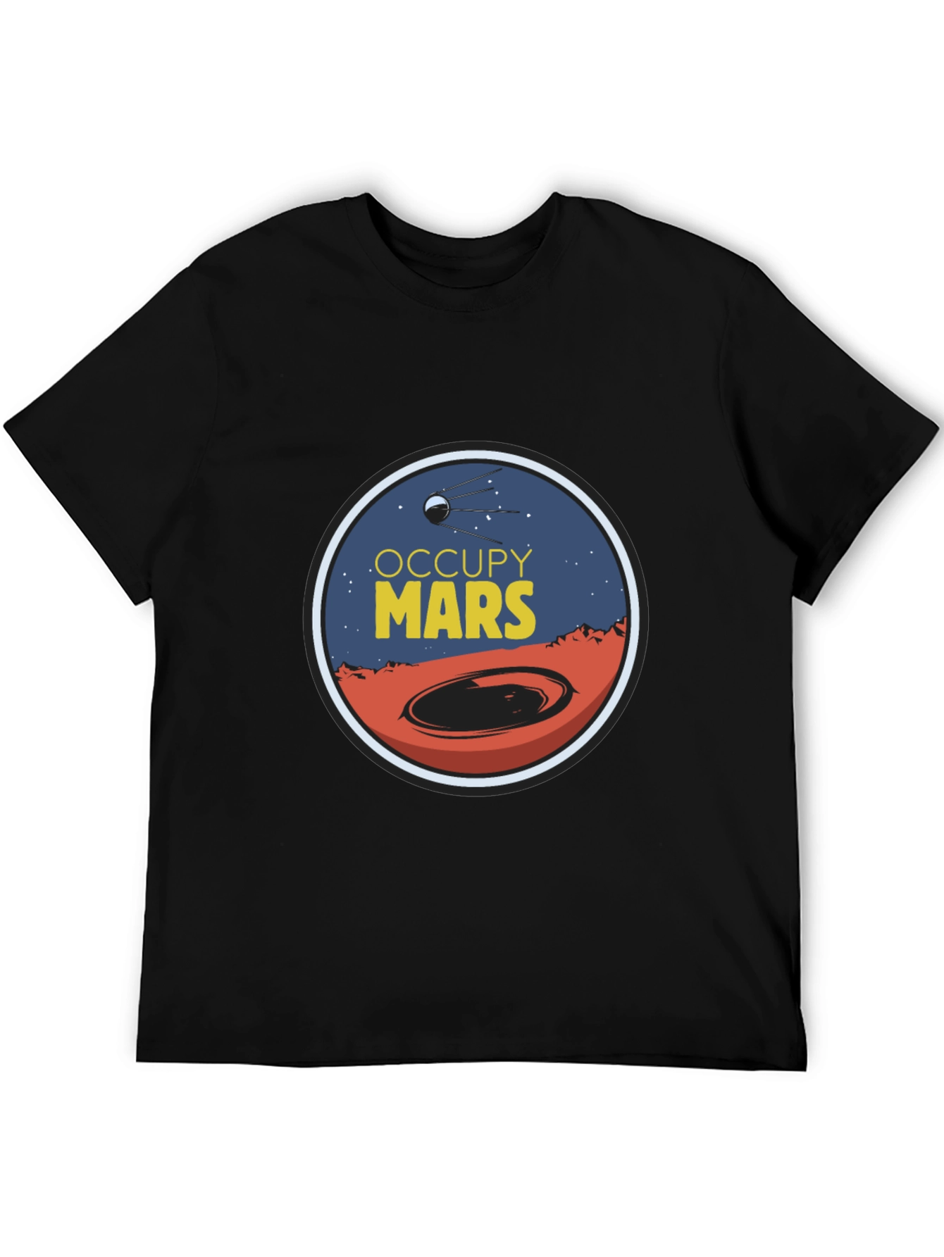 Occupy Mars Graphic Tee - Space Exploration T-Shirt