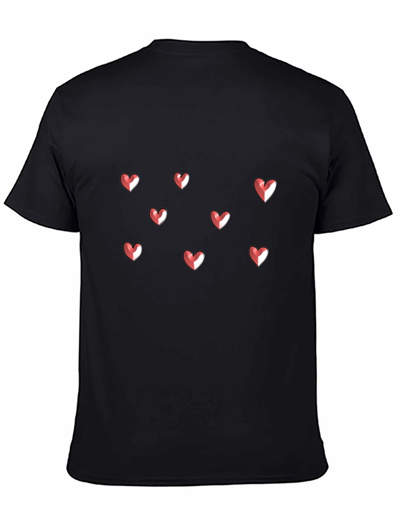 Heart Graphic Print Crew Neck T-Shirt