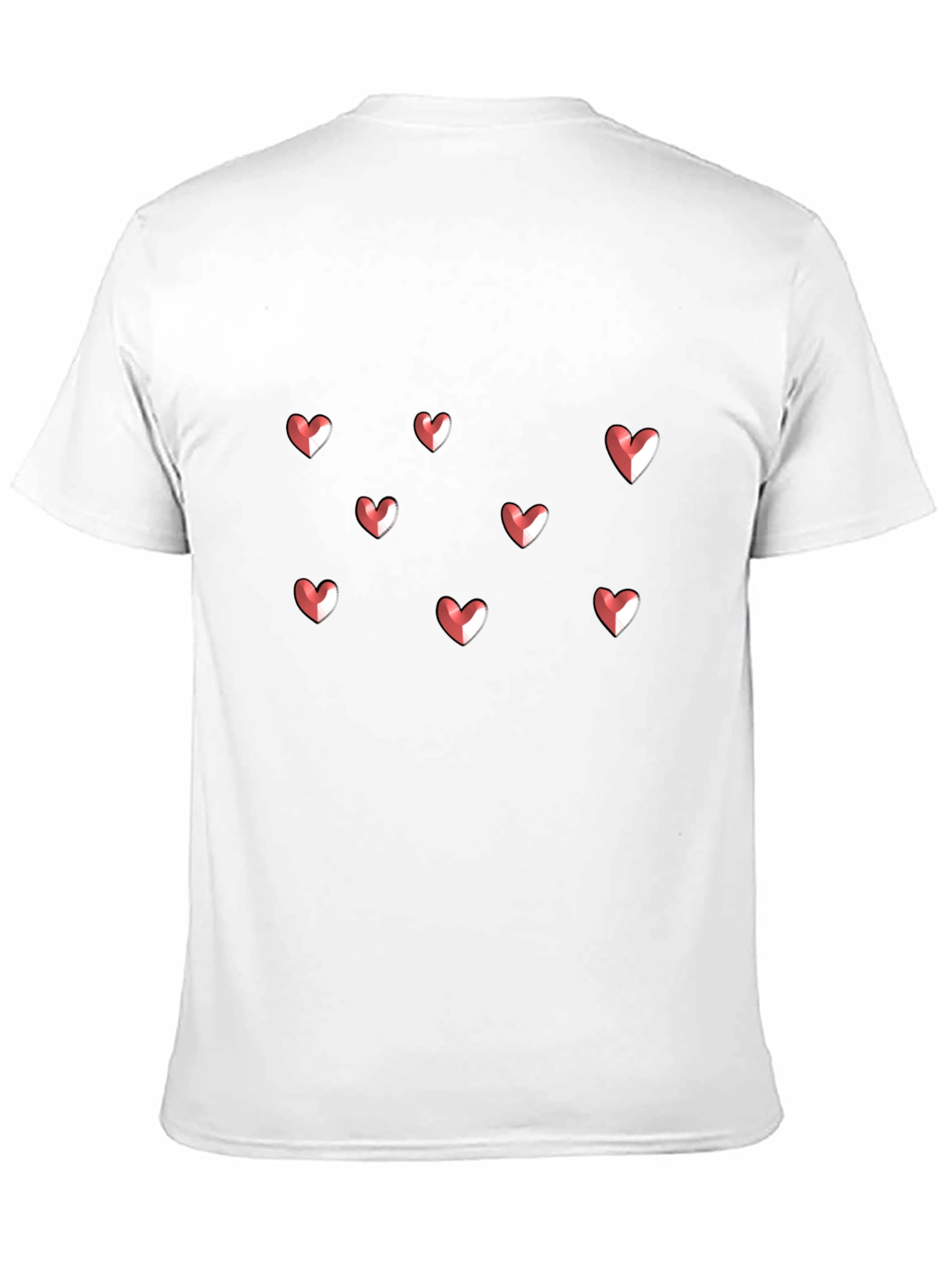 Heart Graphic Print Crew Neck T-Shirt