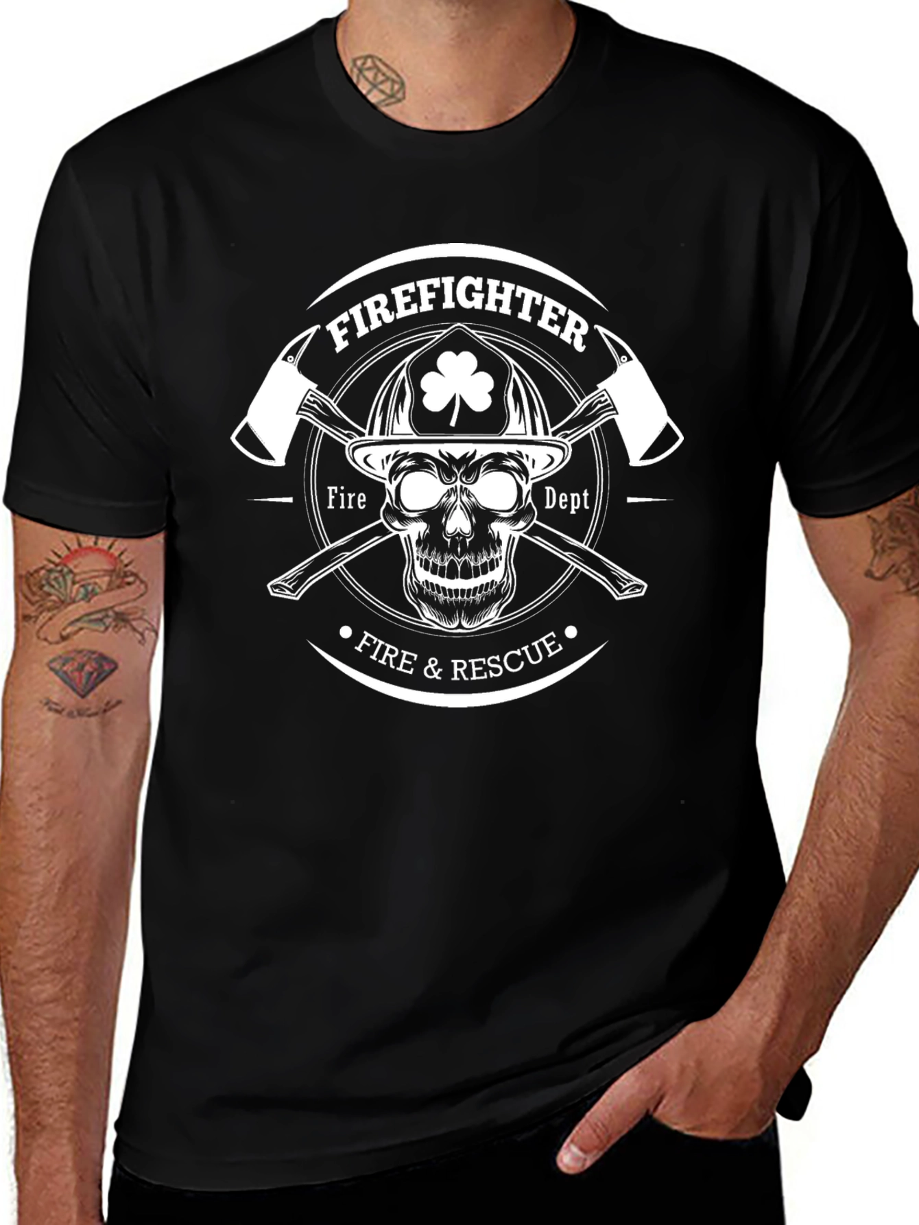 Firefighter Skull T-Shirt - Fire & Rescue