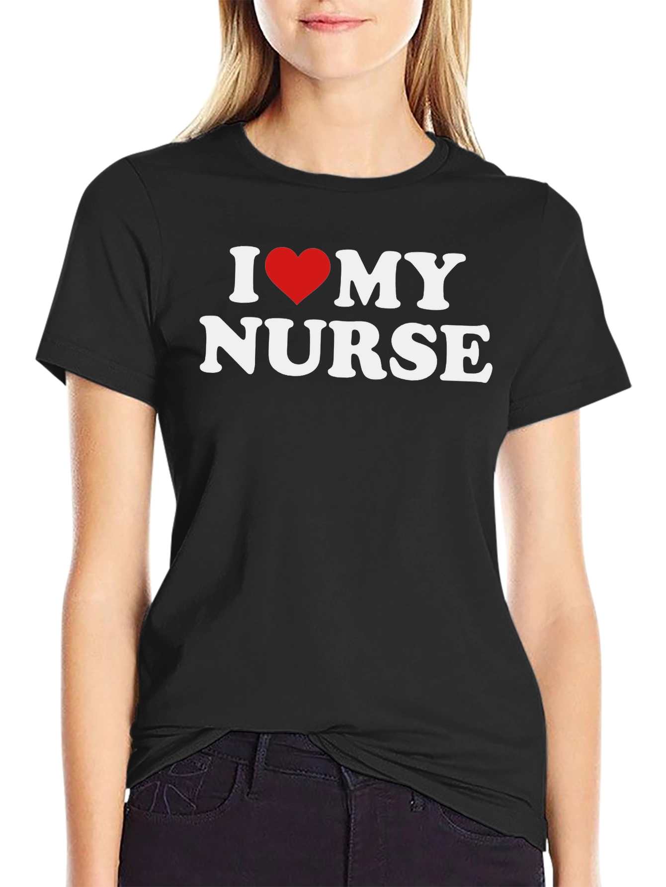 I Love My Nurse Graphic Tee Shirt