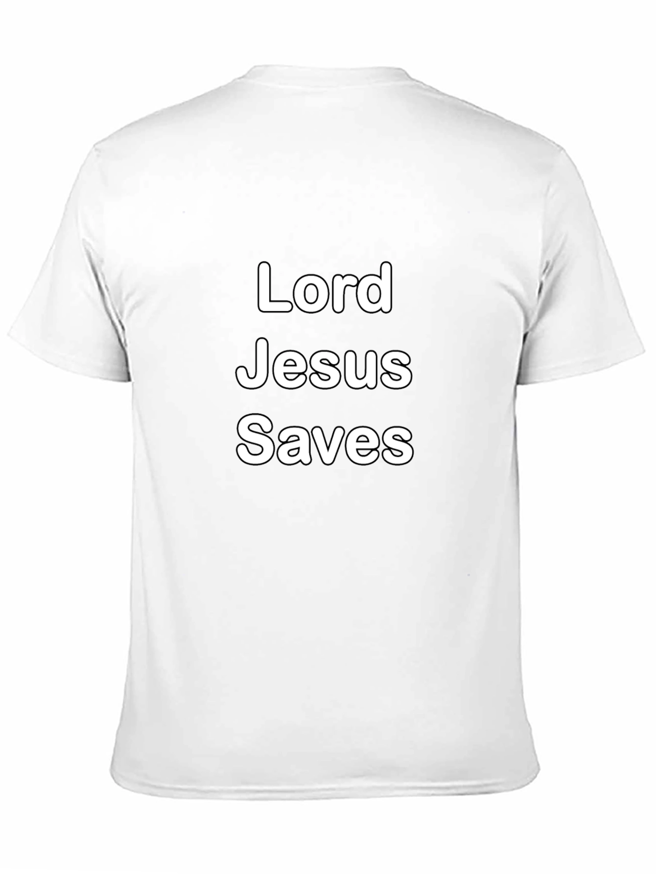 Lord Jesus Saves Black T-Shirt