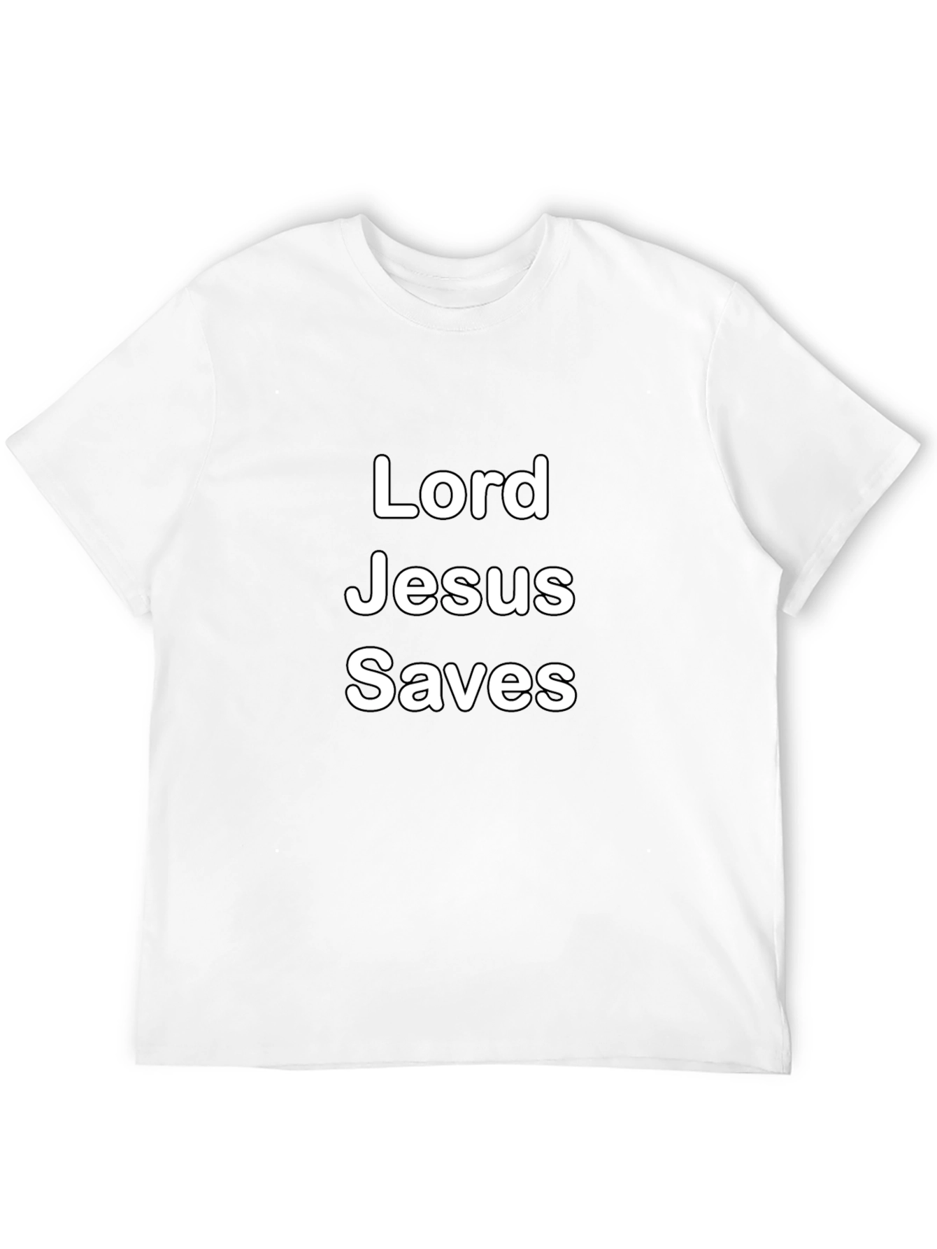 Lord Jesus Saves Black T-Shirt