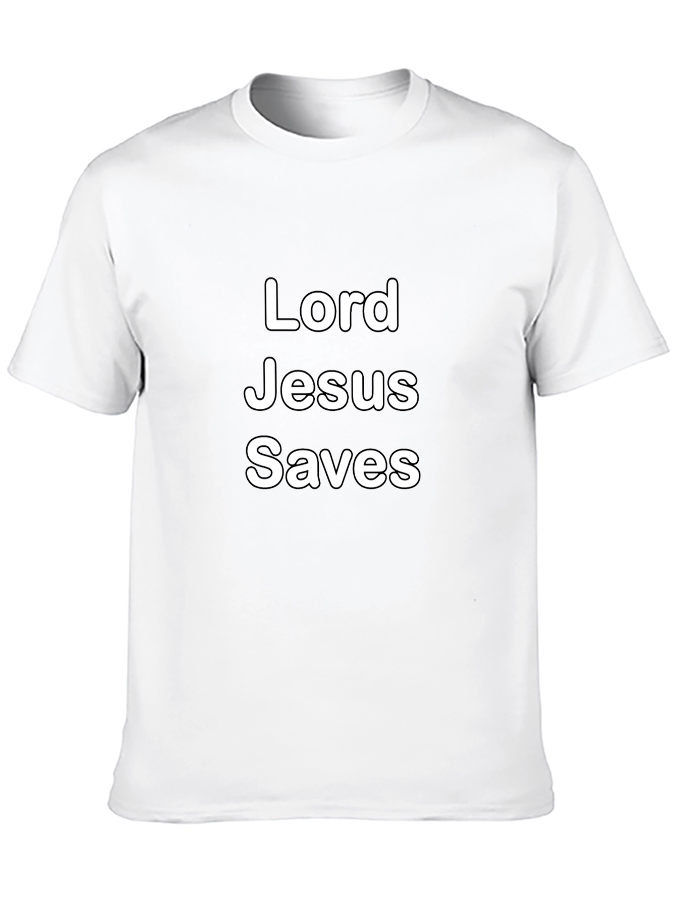 Lord Jesus Saves Black T-Shirt