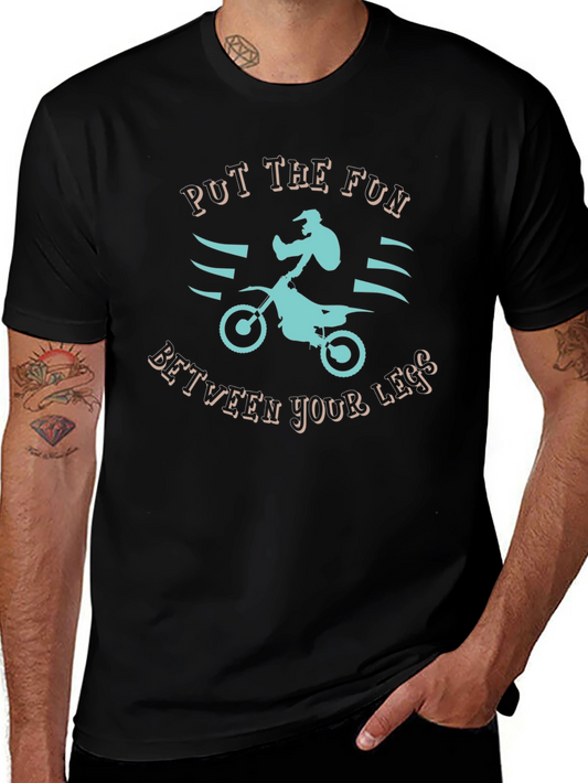 Put the Fun T-Shirt: Motocross Rider Graphic Tee