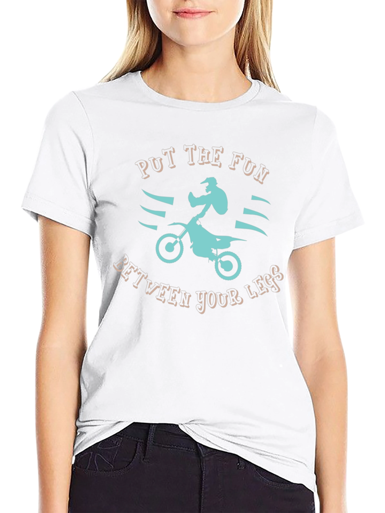 Put the Fun T-Shirt: Motocross Rider Graphic Tee
