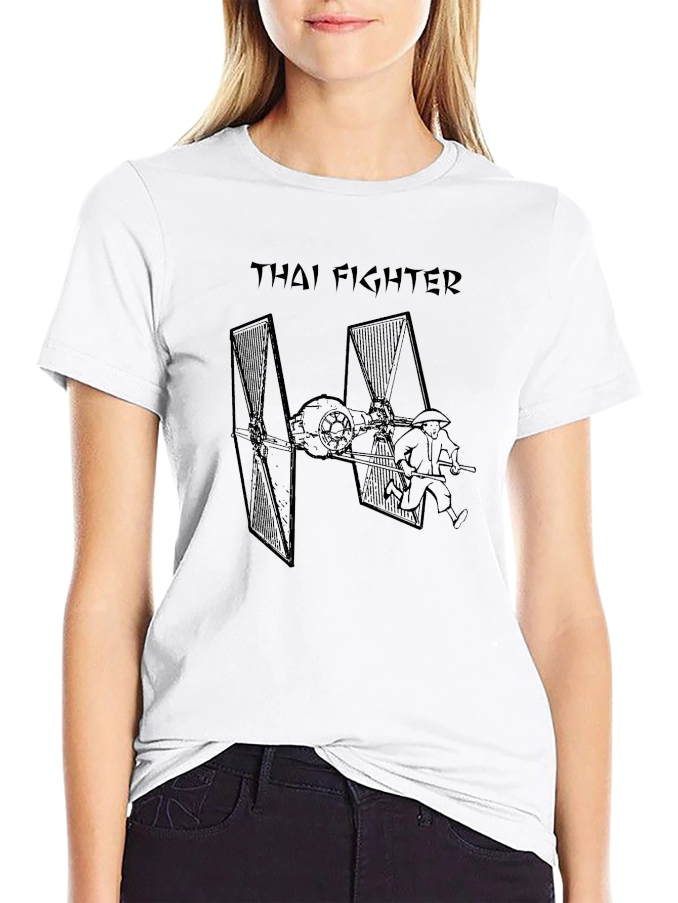 Thai Fighter Graphic Black T-Shirt