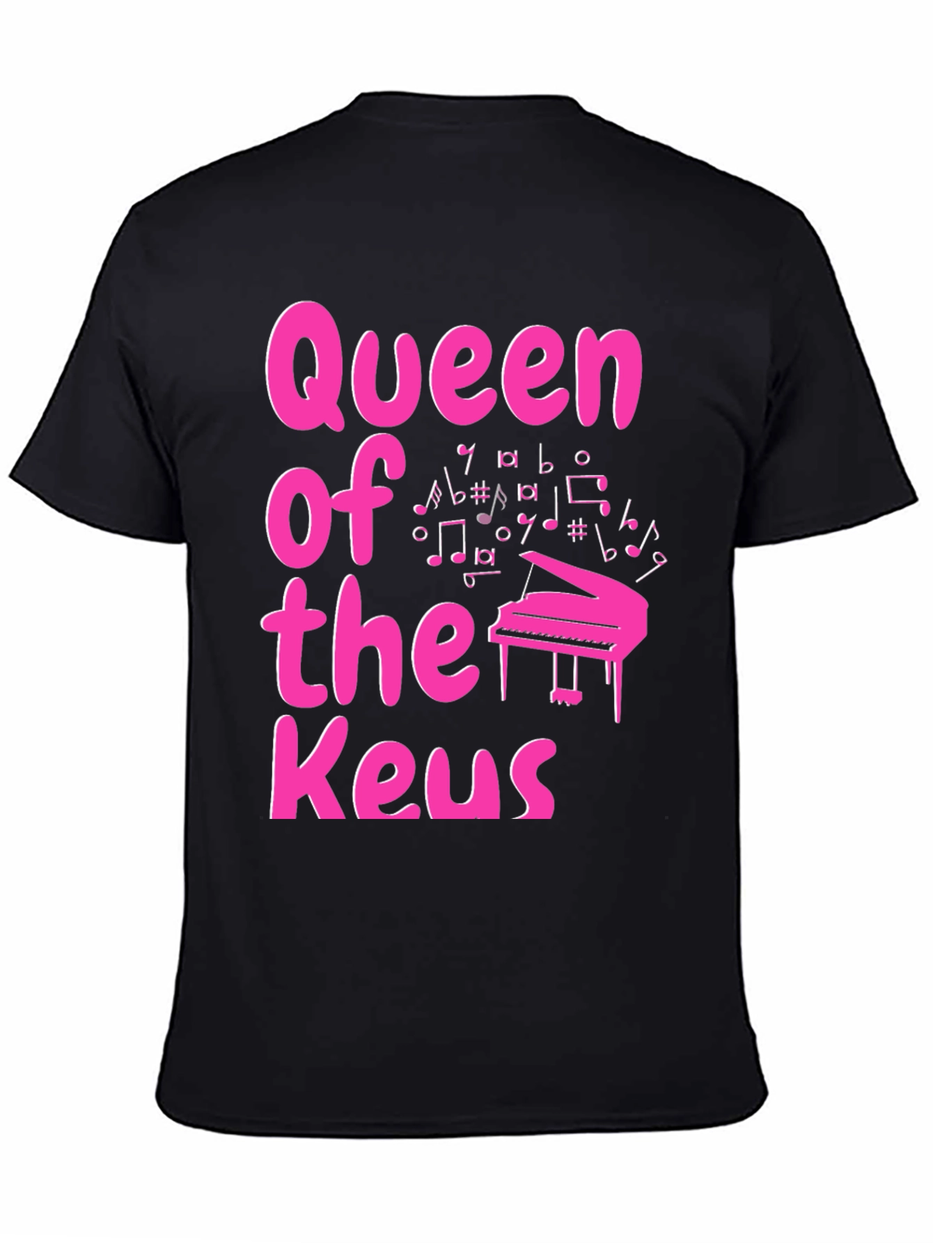 Queen of the Keys Pink Piano T-Shirt