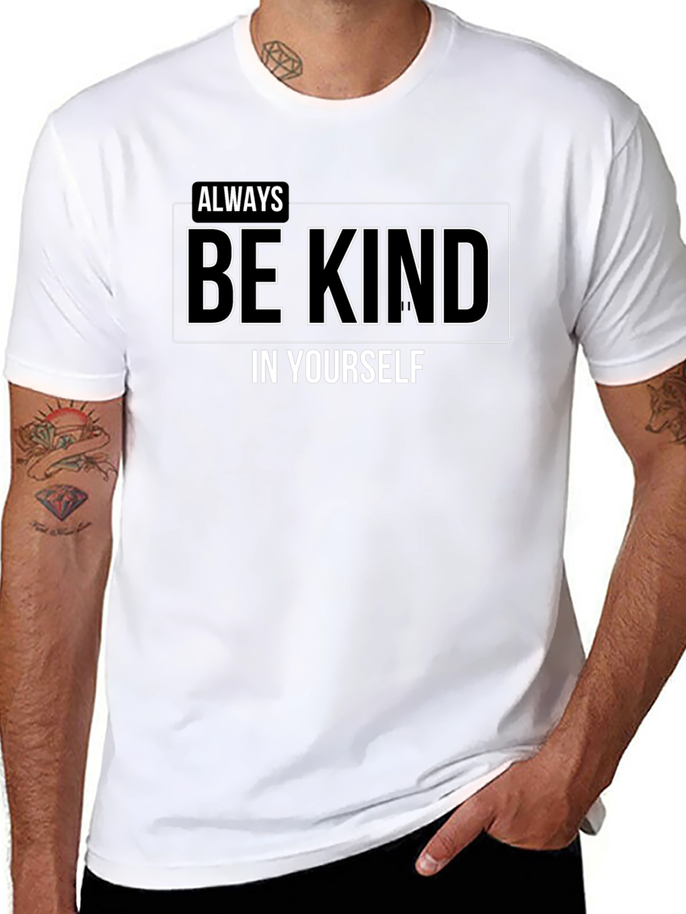 Always Be Kind Graphic Tee - Black