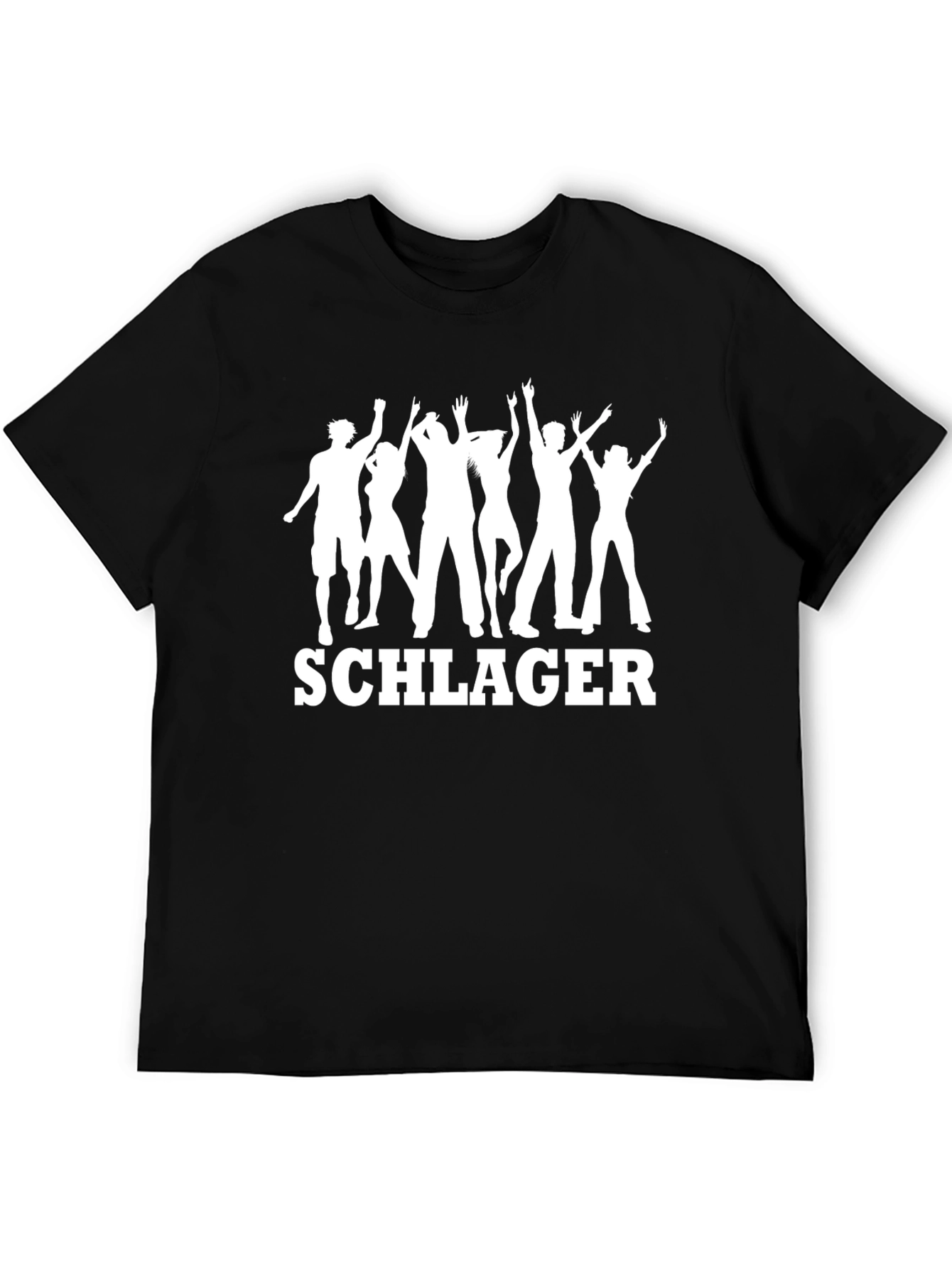 Schlager Party T-Shirt - Black