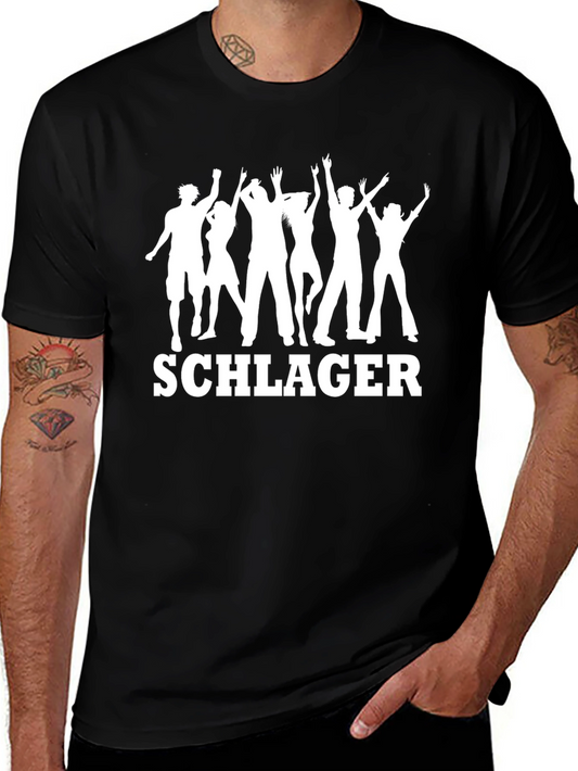 Schlager Party T-Shirt - Black
