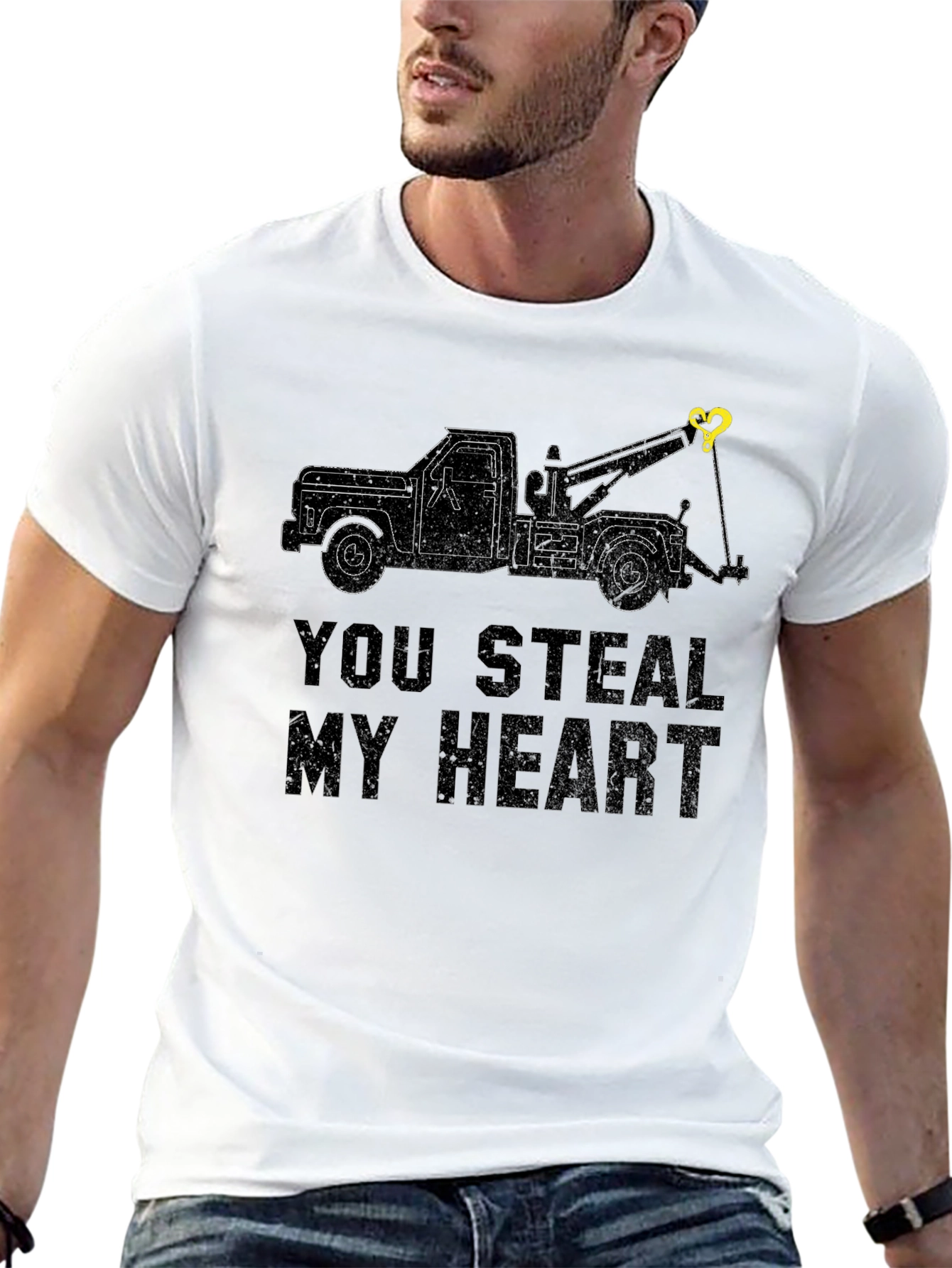 You Steal My Heart Tow Truck T-Shirt
