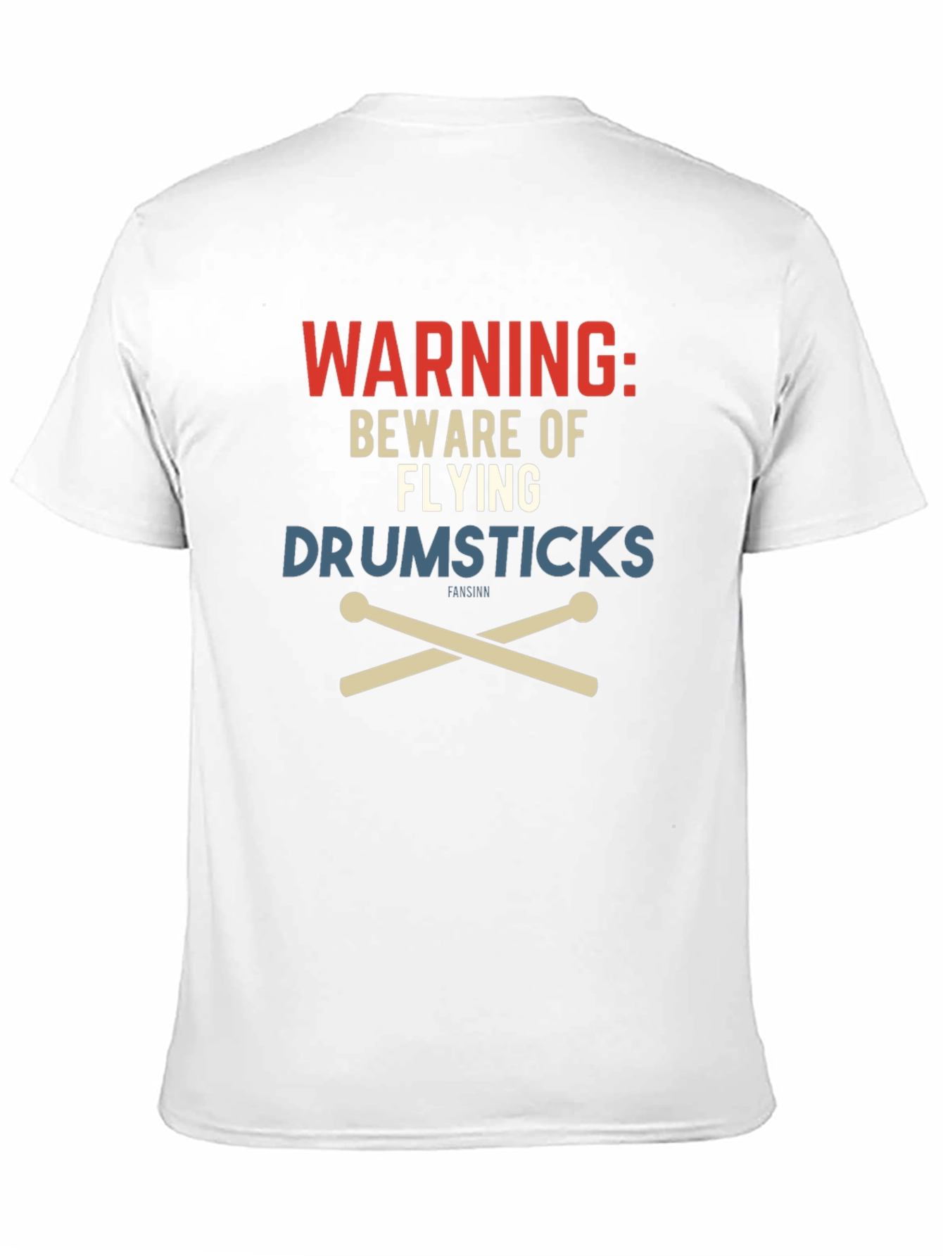 Warning Flying Drumsticks T-Shirt - Musician Tee