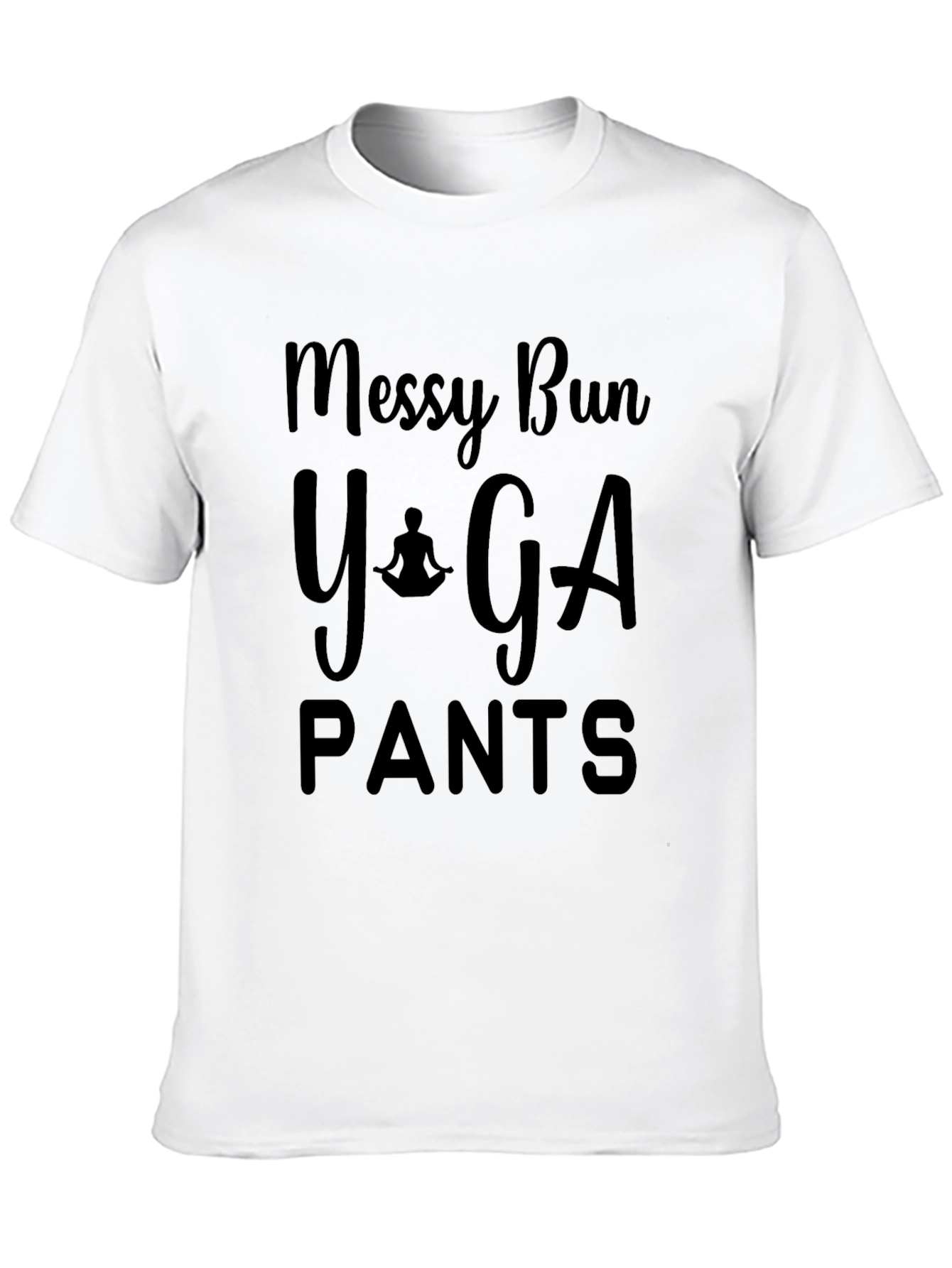 Messy Bun Yoga Pants T-Shirt