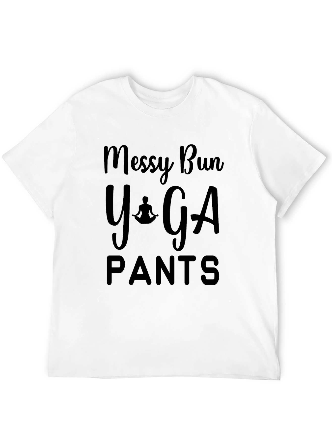 Messy Bun Yoga Pants T-Shirt