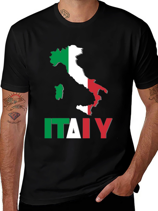 Italy Map Flag T-Shirt - Italian Pride