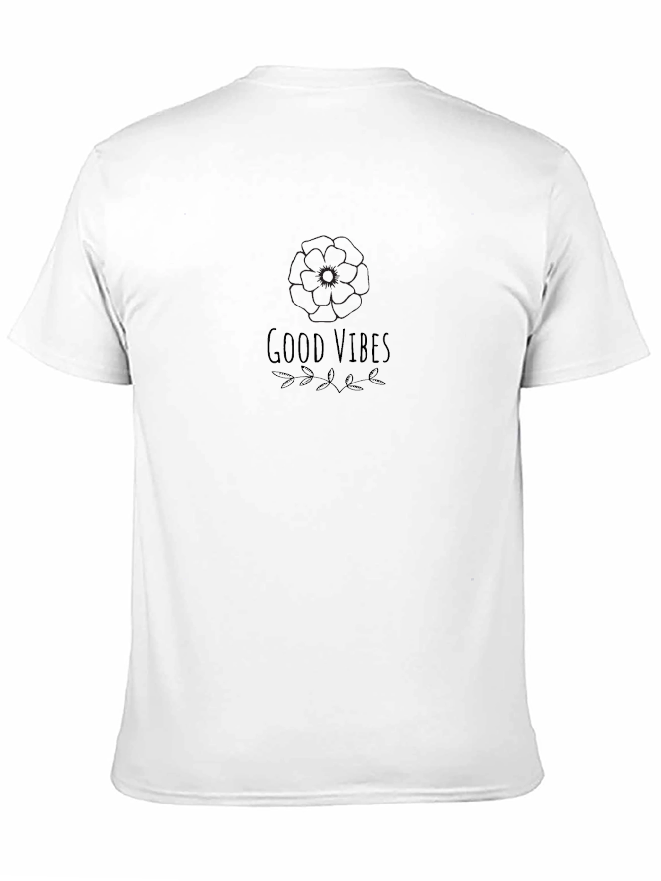 Good Vibes Graphic Tee - Black Casual T-Shirt