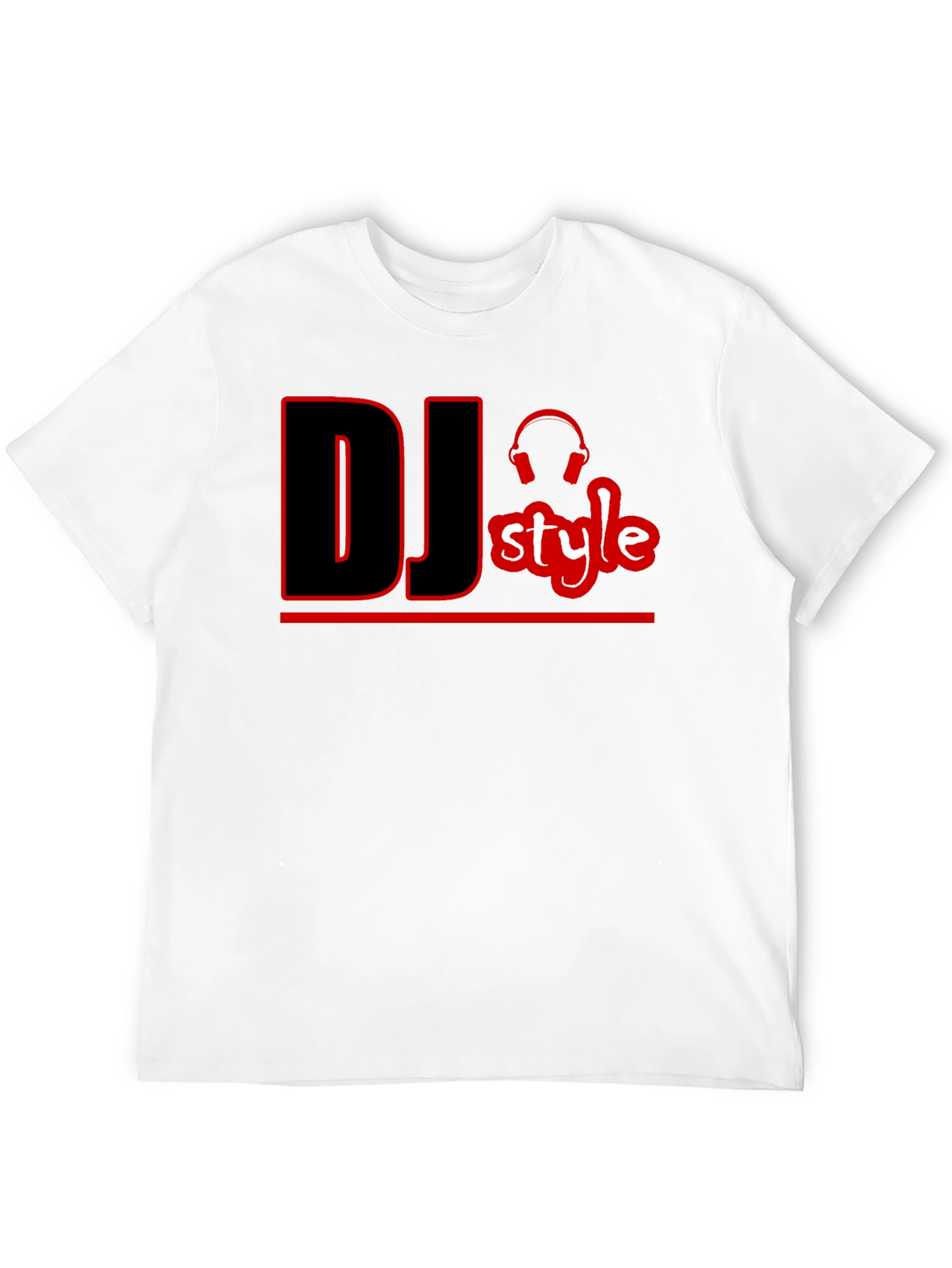 DJ Style Graphic T-Shirt - Black