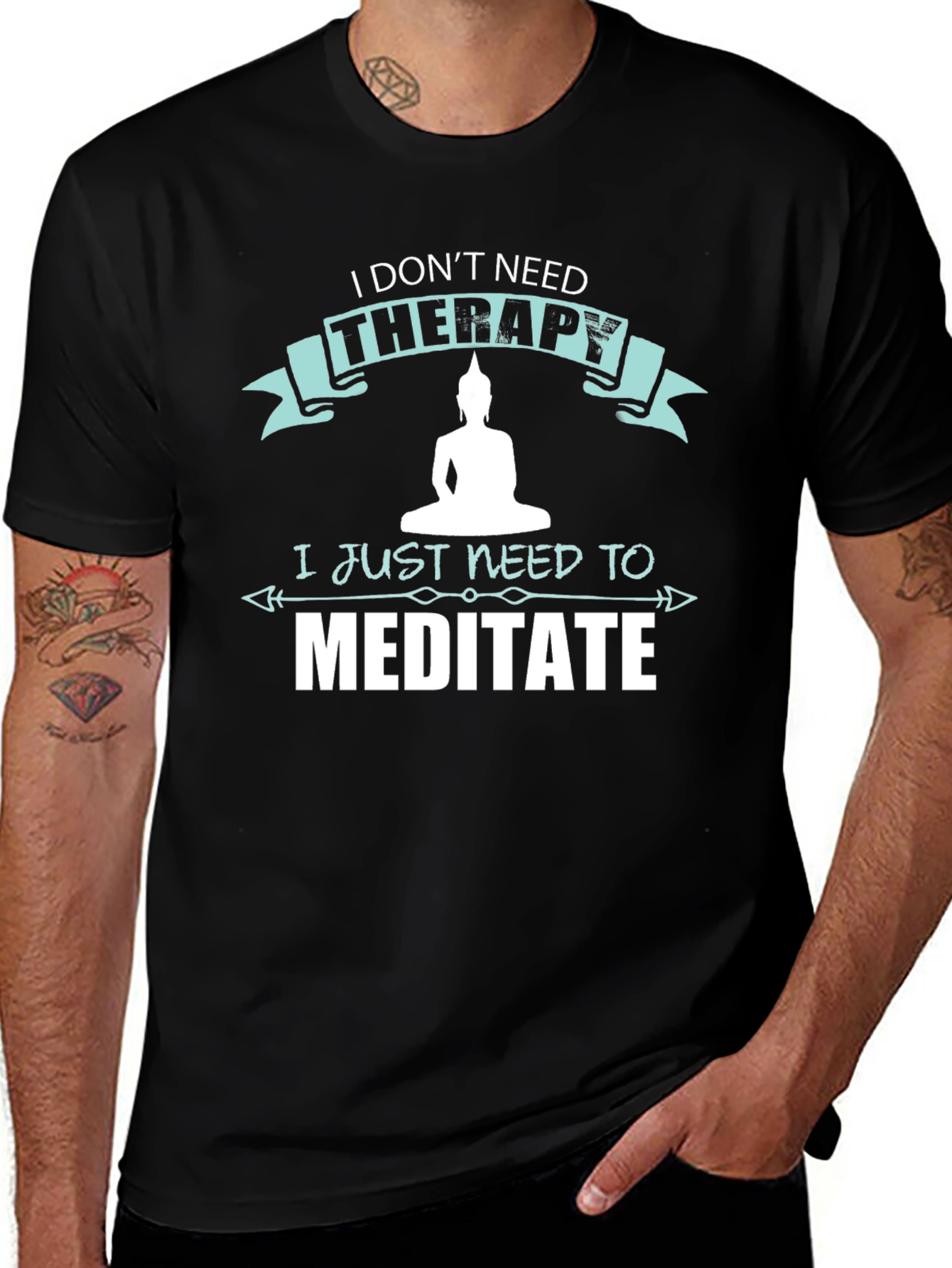 Meditate T-Shirt - Funny Therapy Alternative Tee