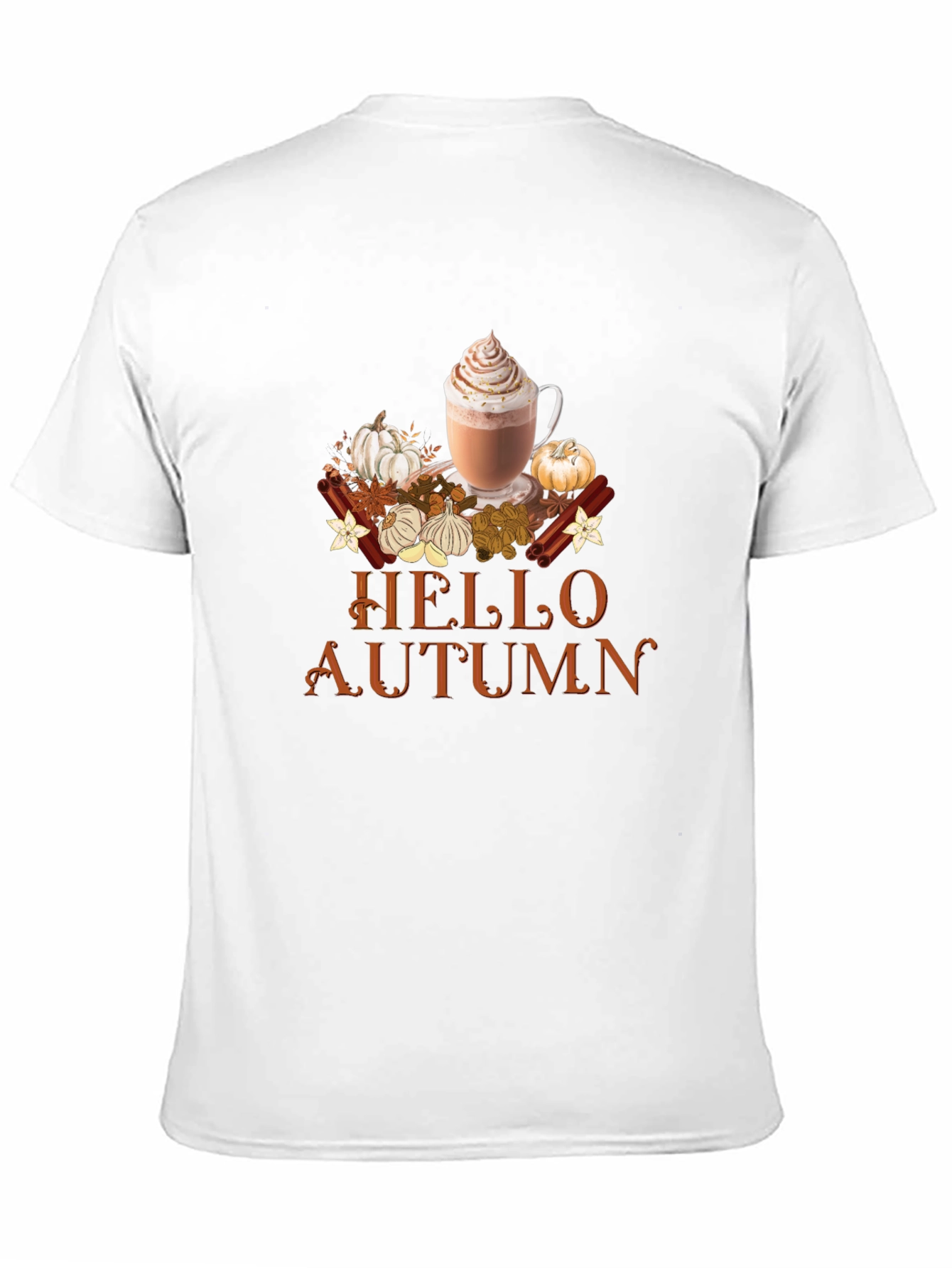Hello Autumn T-Shirt | PSL & Pumpkins