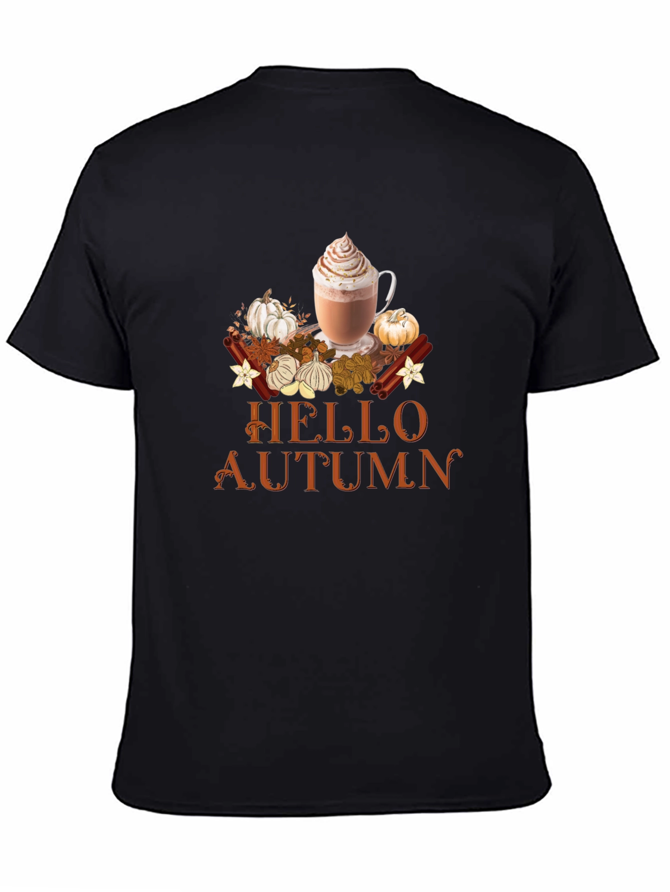Hello Autumn T-Shirt | PSL & Pumpkins