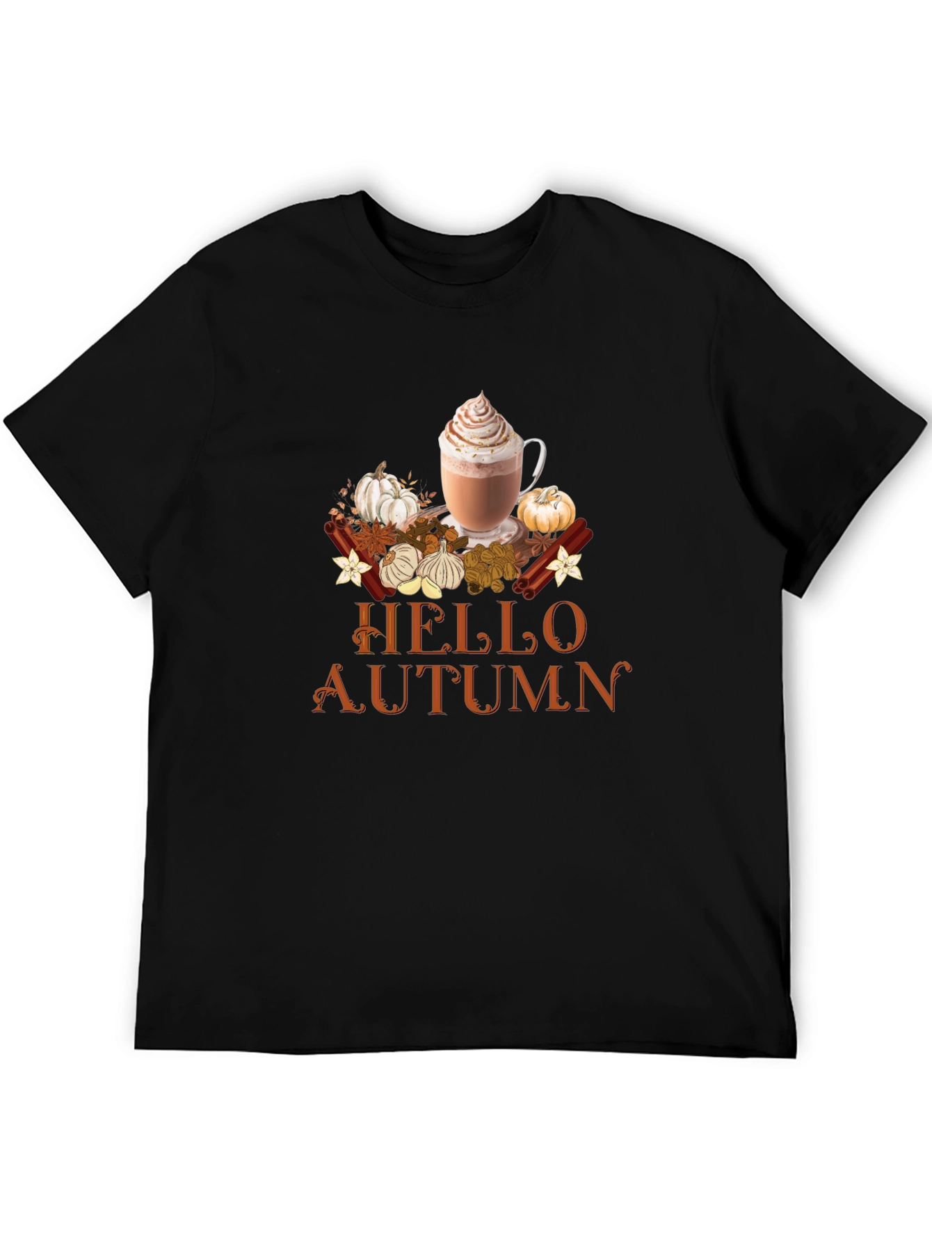 Hello Autumn T-Shirt | PSL & Pumpkins
