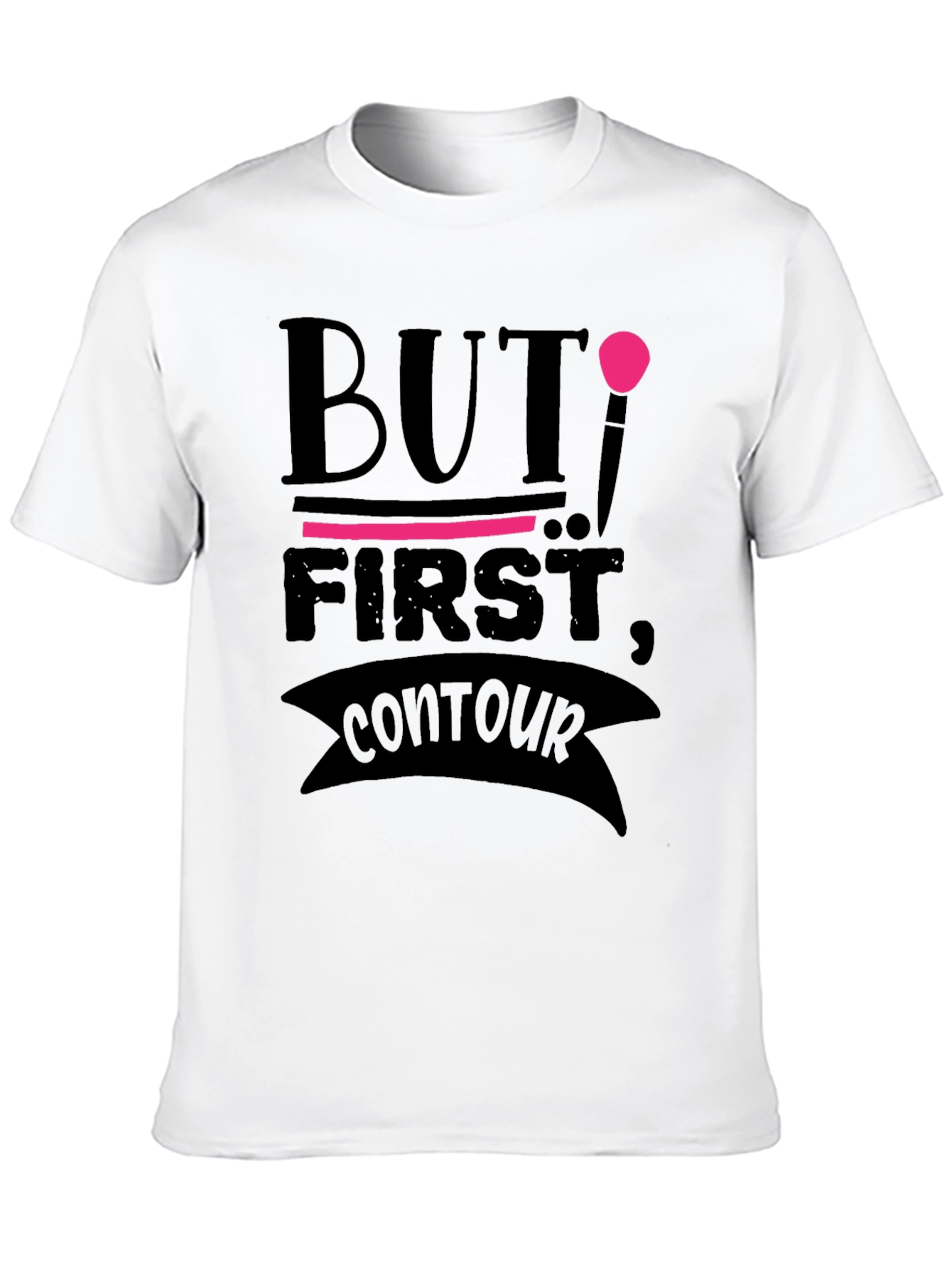 But First Contour Black Graphic T-Shirt