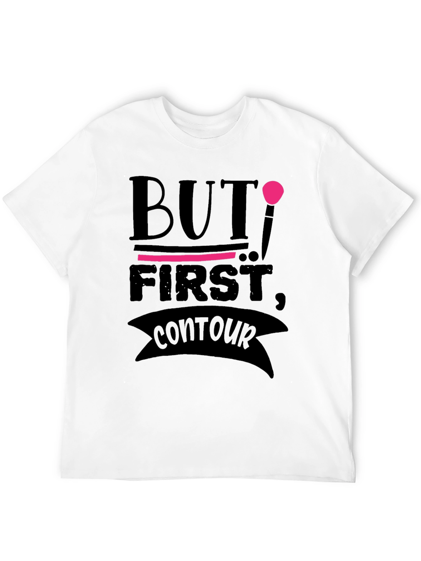 But First Contour Black Graphic T-Shirt
